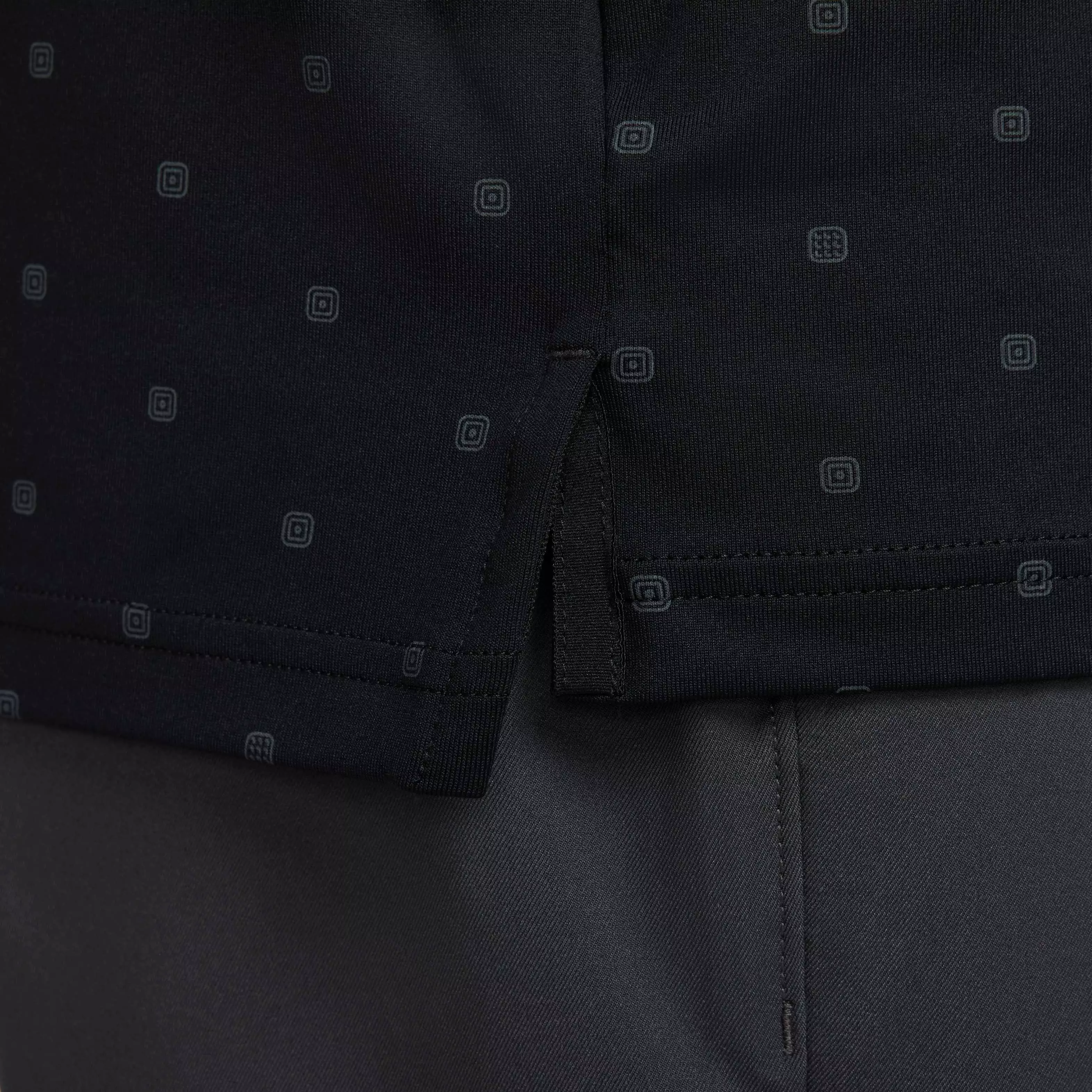 Nike Men's Tour Dri-FIT Print Golf Polo - BLACK