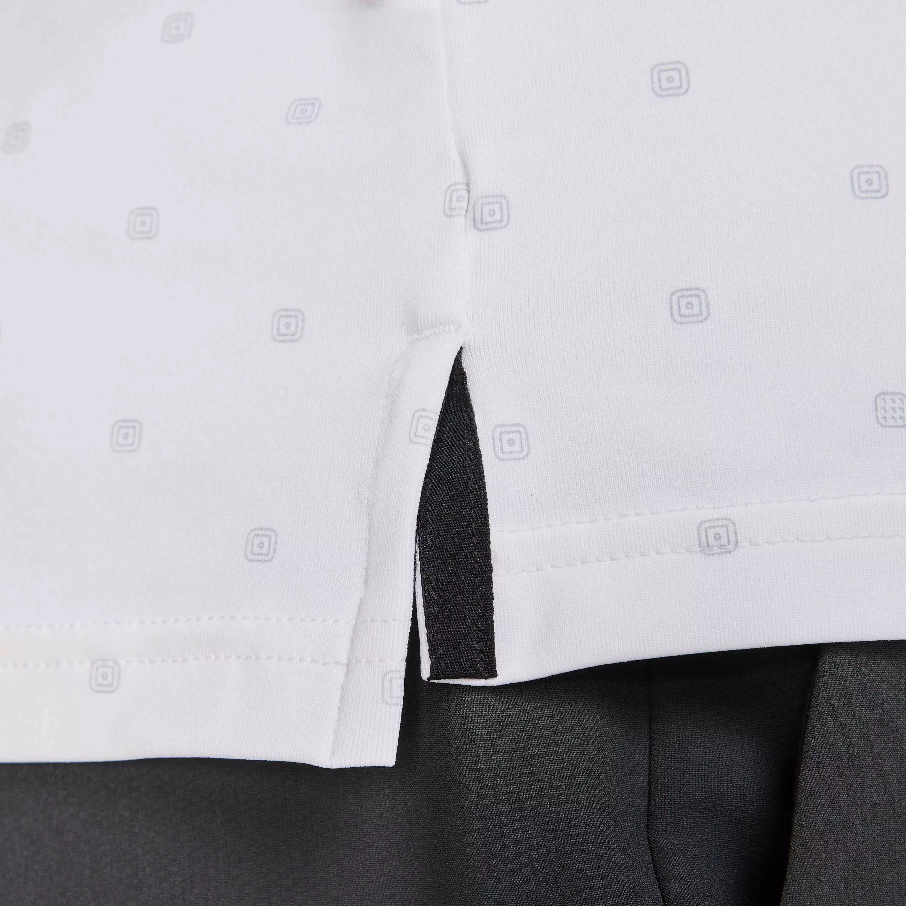 Nike Men's Tour Dri-FIT Print Golf Polo - WHITE