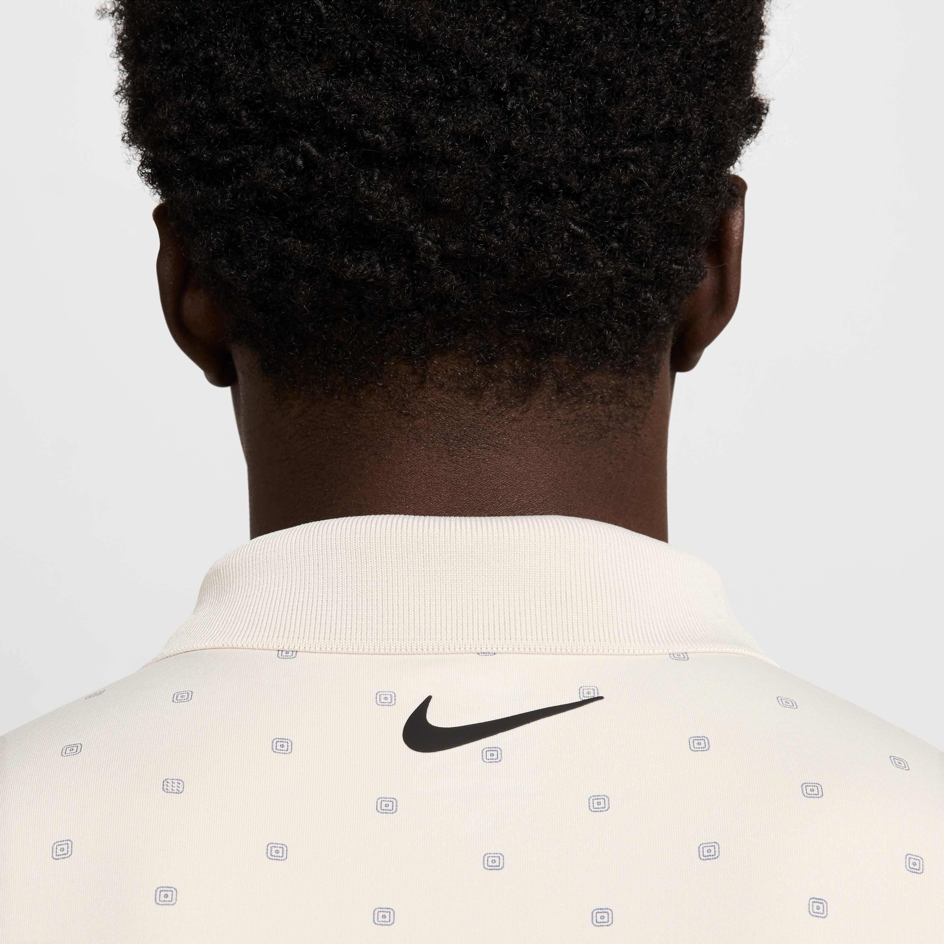 Nike Men's Tour Dri-FIT Print Golf Polo - BROWN Thumbnail View 5