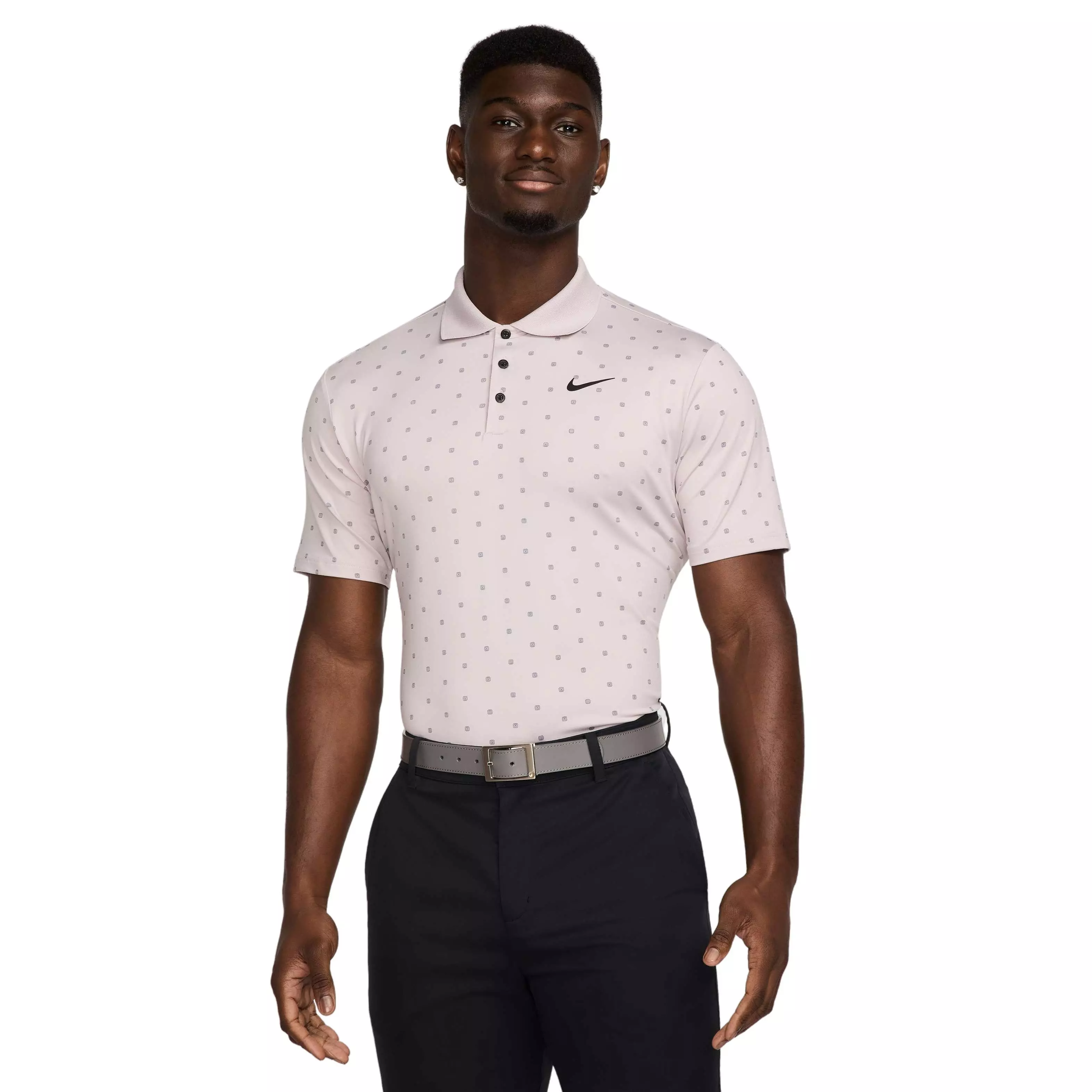 Nike Men's Tour Dri-FIT Print Golf Polo - PURPLE