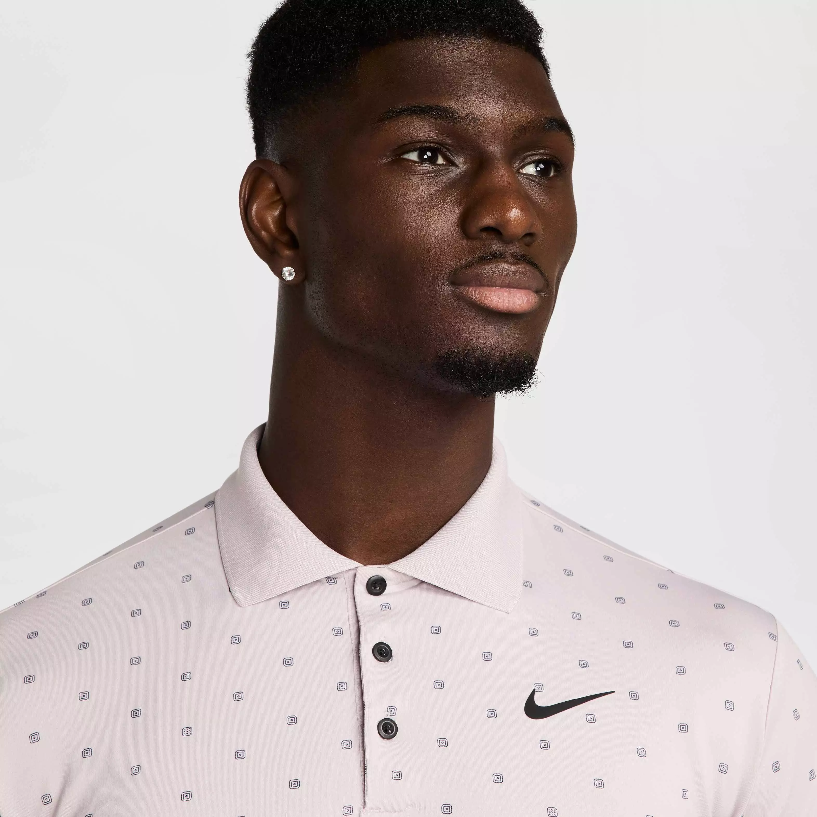 Nike Men's Tour Dri-FIT Print Golf Polo - PURPLE