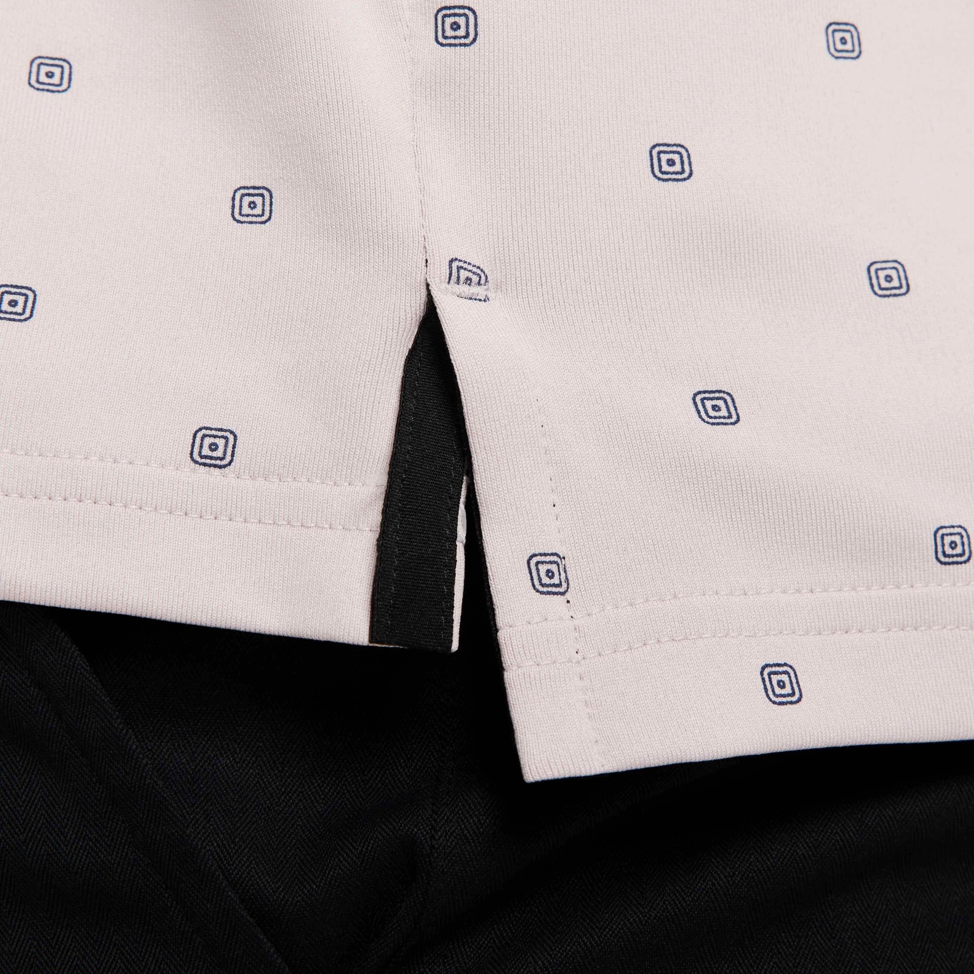 Nike Men's Tour Dri-FIT Print Golf Polo - PURPLE Thumbnail View 4