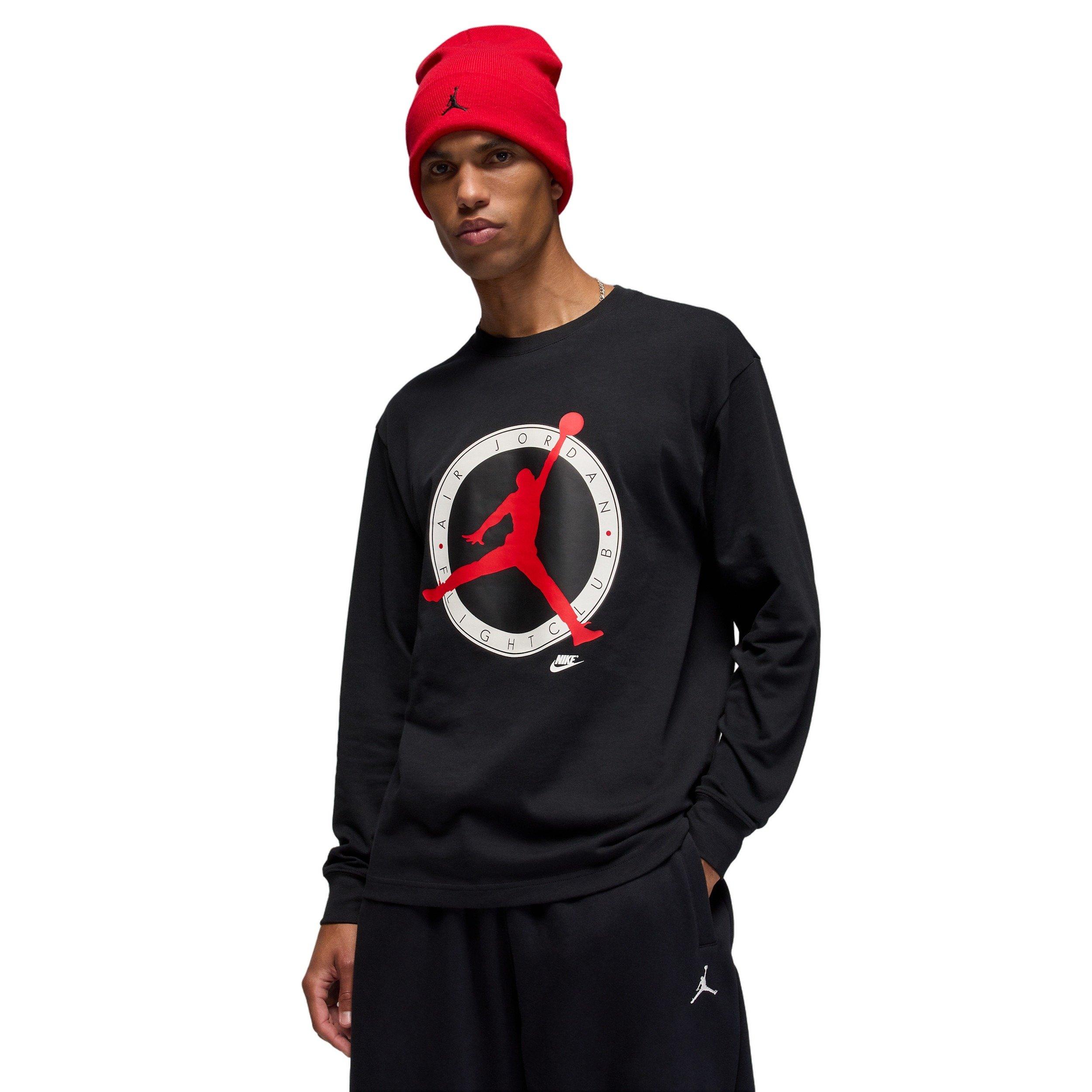 Jordan Men's Flight Club Long-Sleeve T-Shirt - BLACK Thumbnail View 1