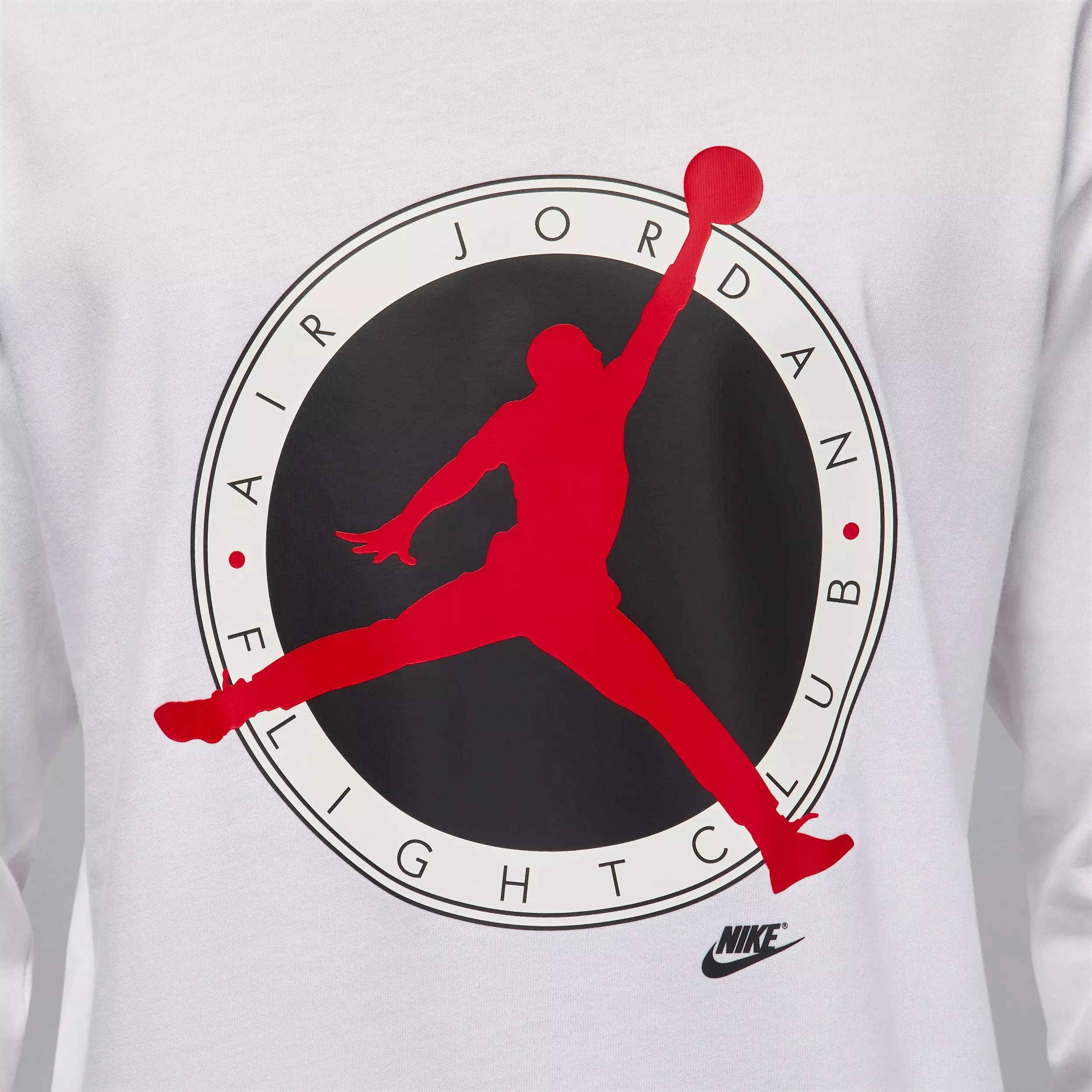 Jordan Men's Flight Club Long-Sleeve T-Shirt - WHITE