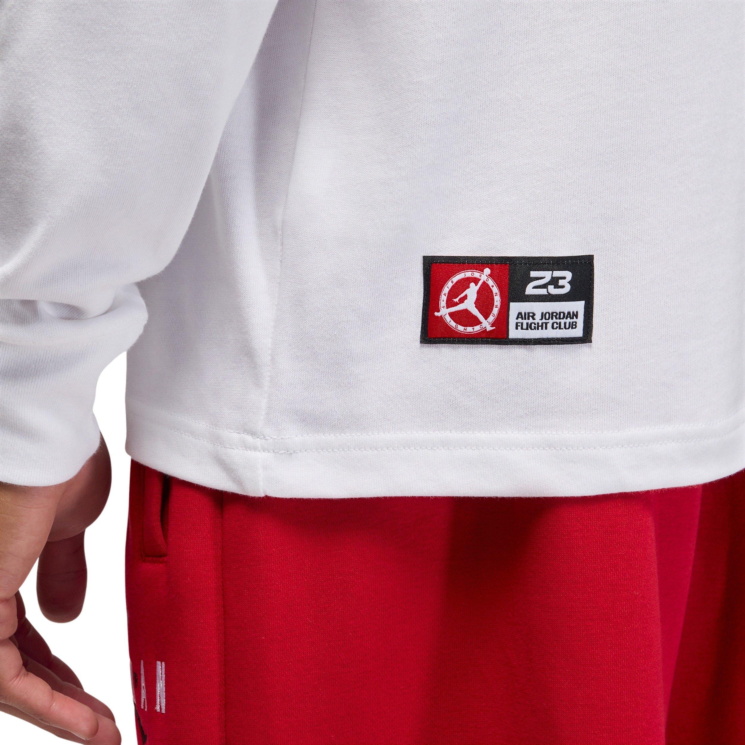 Jordan Men's Flight Club Long-Sleeve T-Shirt - WHITE Thumbnail View 5