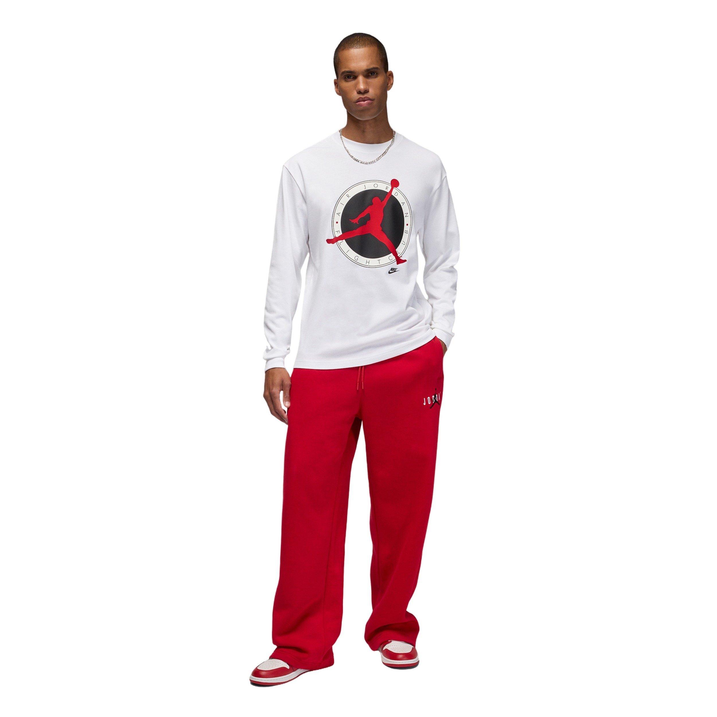 Jordan Men's Flight Club Long-Sleeve T-Shirt - WHITE Thumbnail View 6