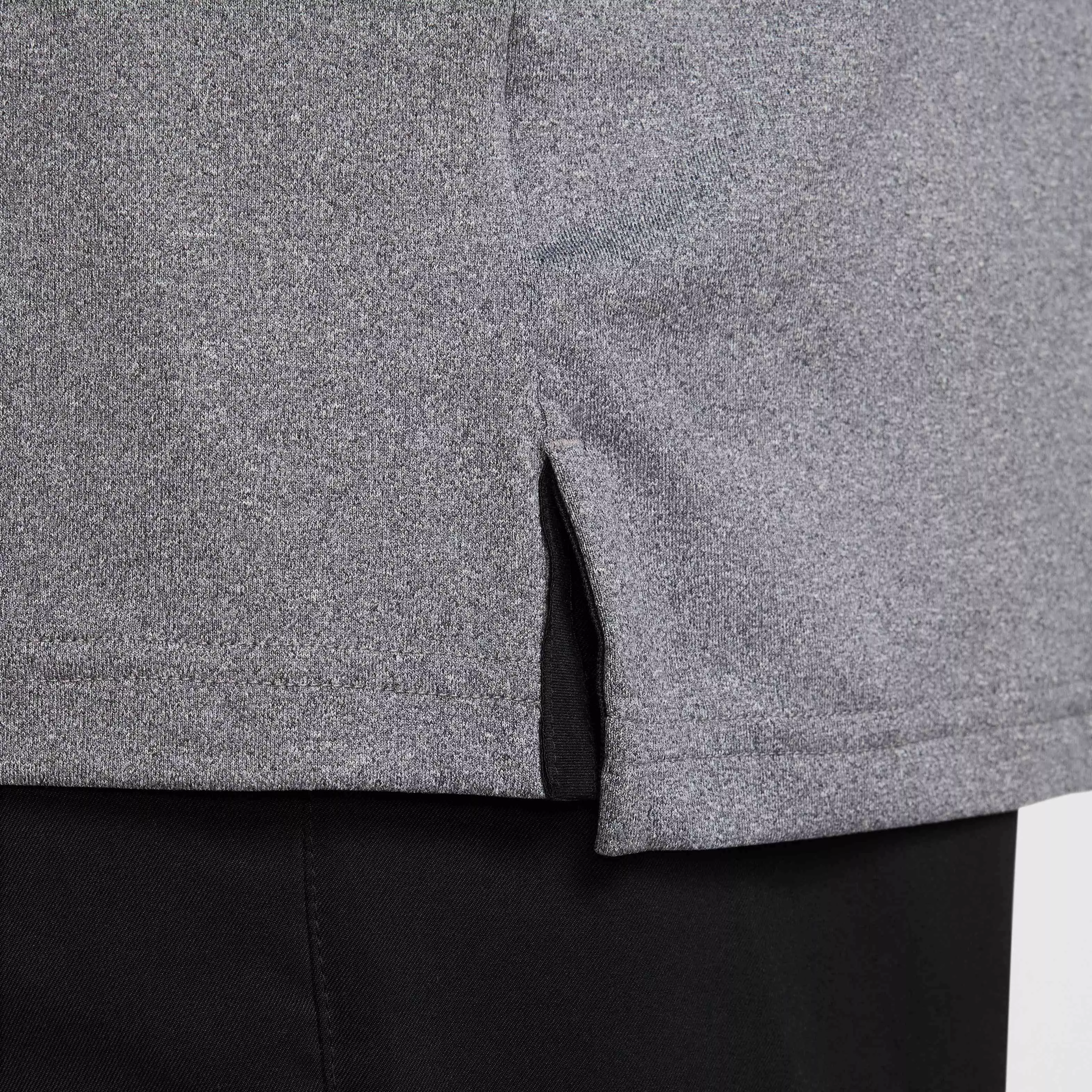 Nike Men's Tour Dri-FIT Heathered Golf Polo - BLACK