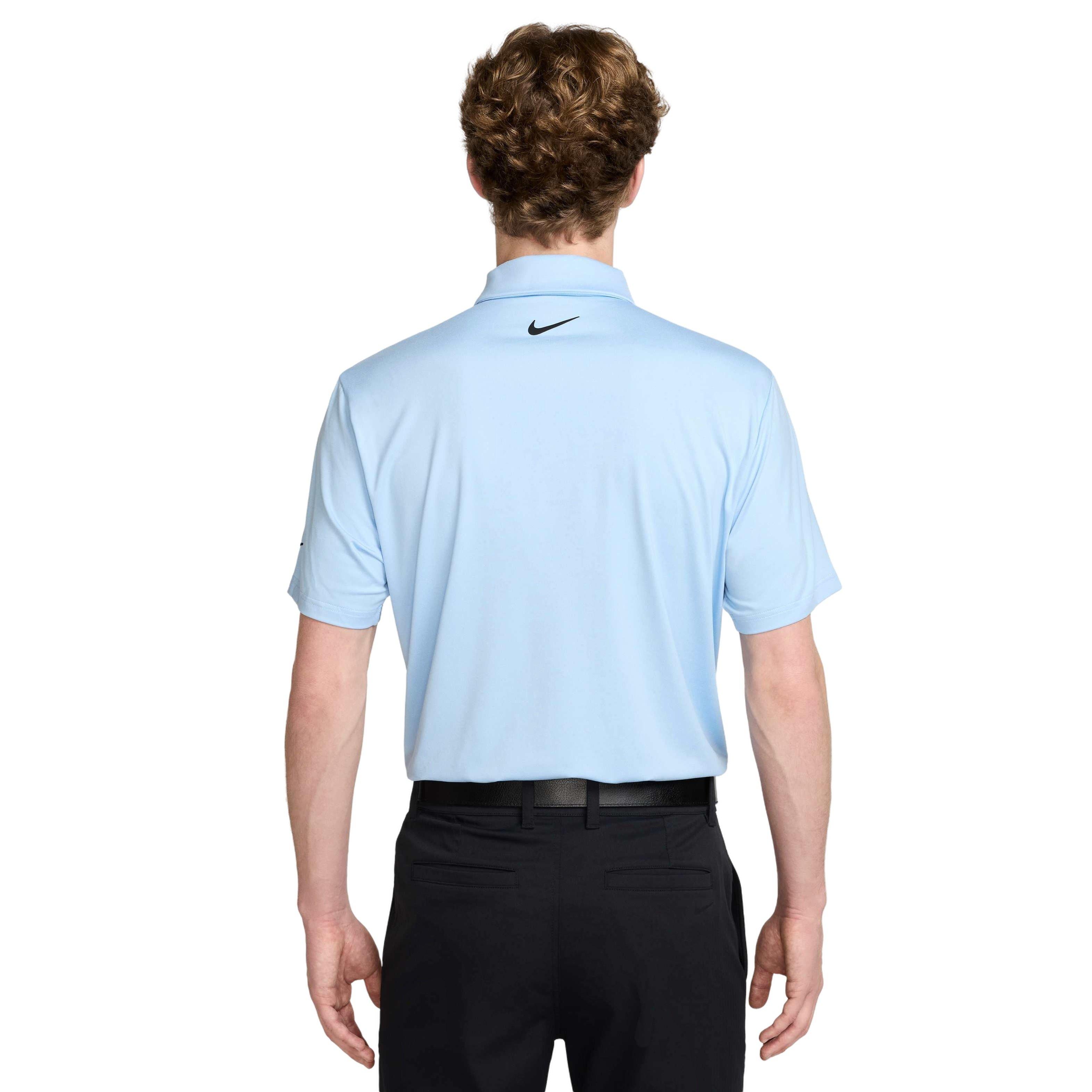 Nike Men's Tour Dri-FIT Heathered Golf Polo - BLUE Thumbnail View 2