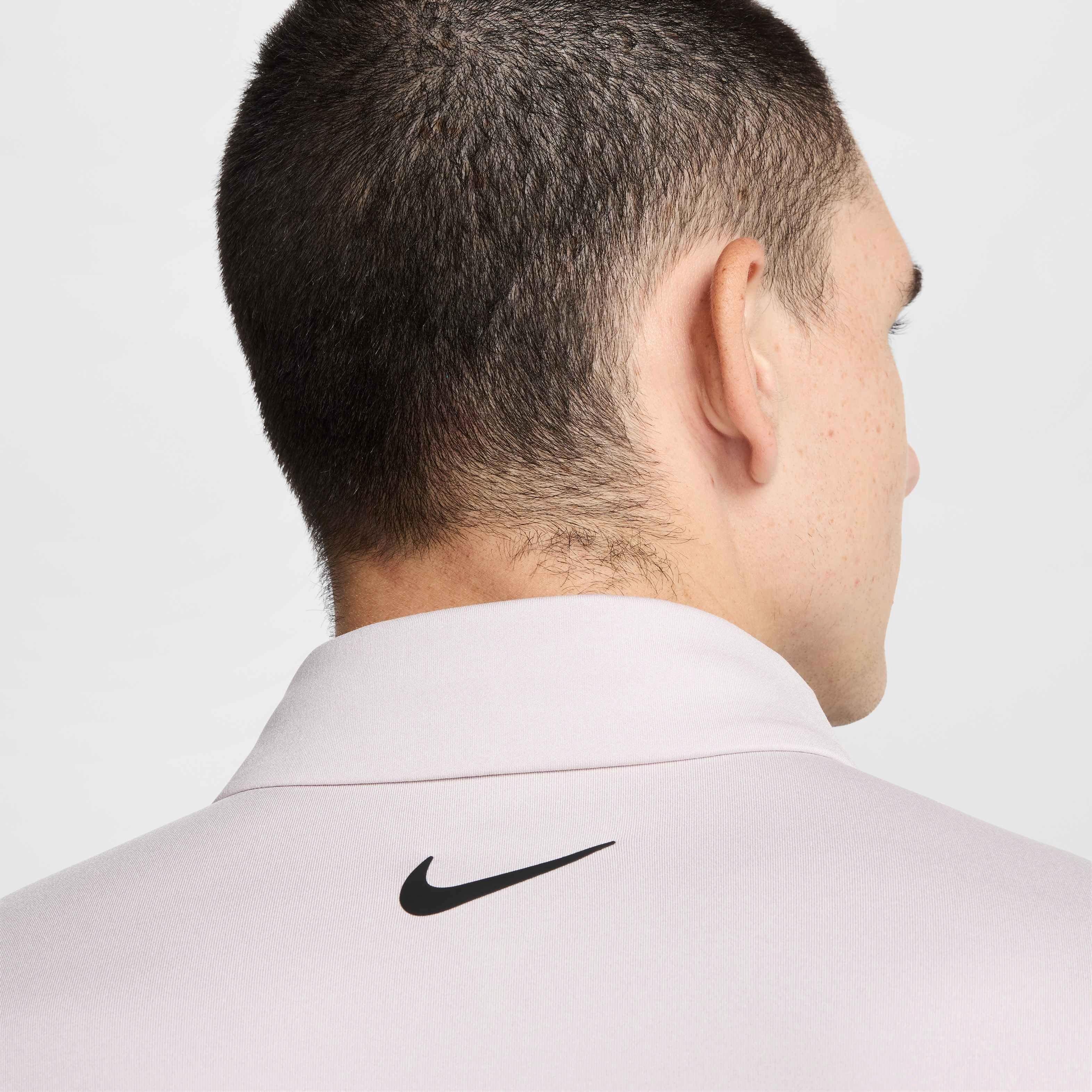 Nike Men's Tour Dri-FIT Heathered Golf Polo - PURPLE Thumbnail View 6