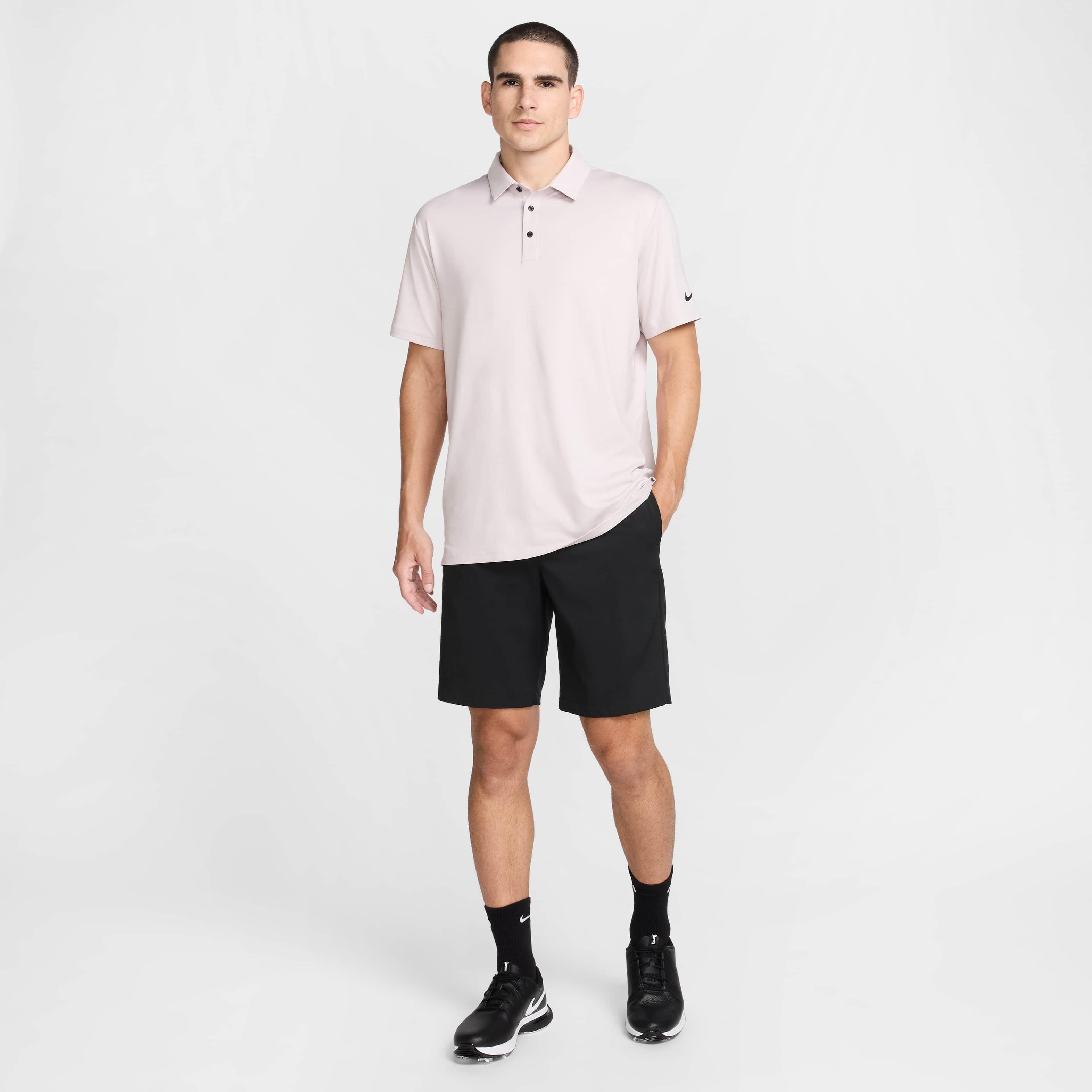 Nike Men's Tour Dri-FIT Heathered Golf Polo - PURPLE Thumbnail View 7