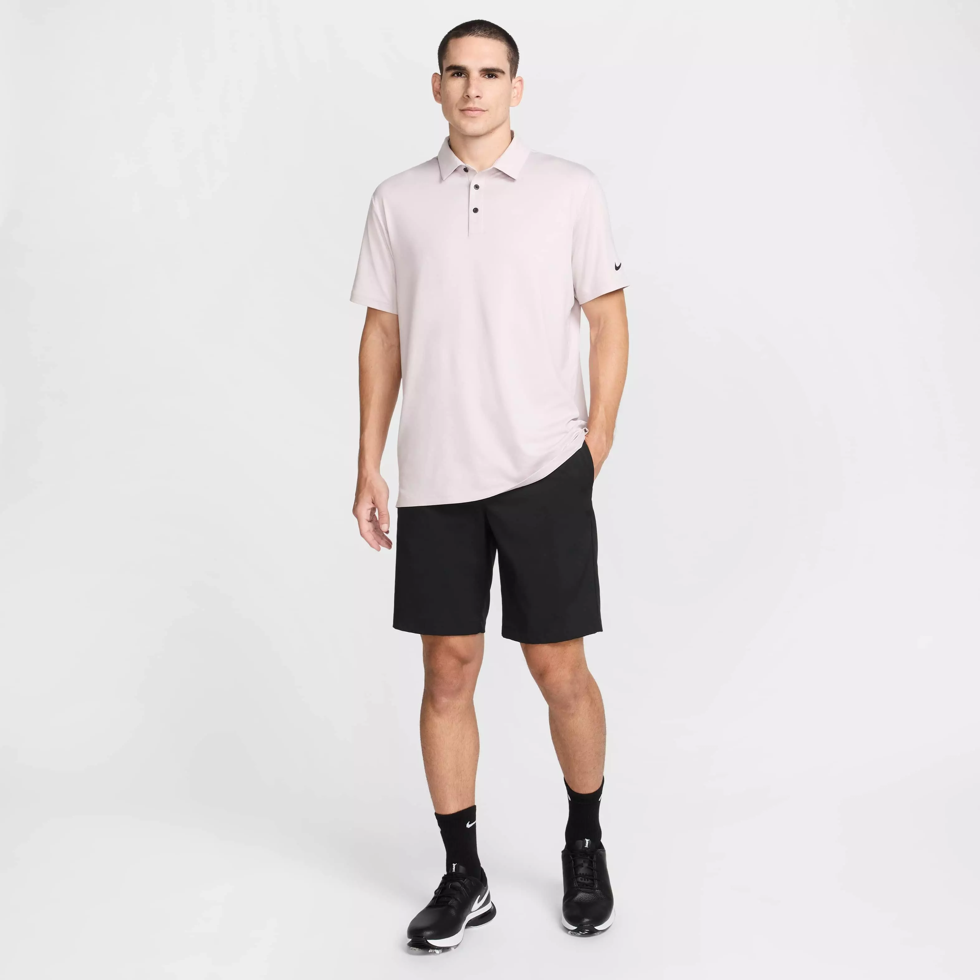 Nike Men's Tour Dri-FIT Heathered Golf Polo - PURPLE