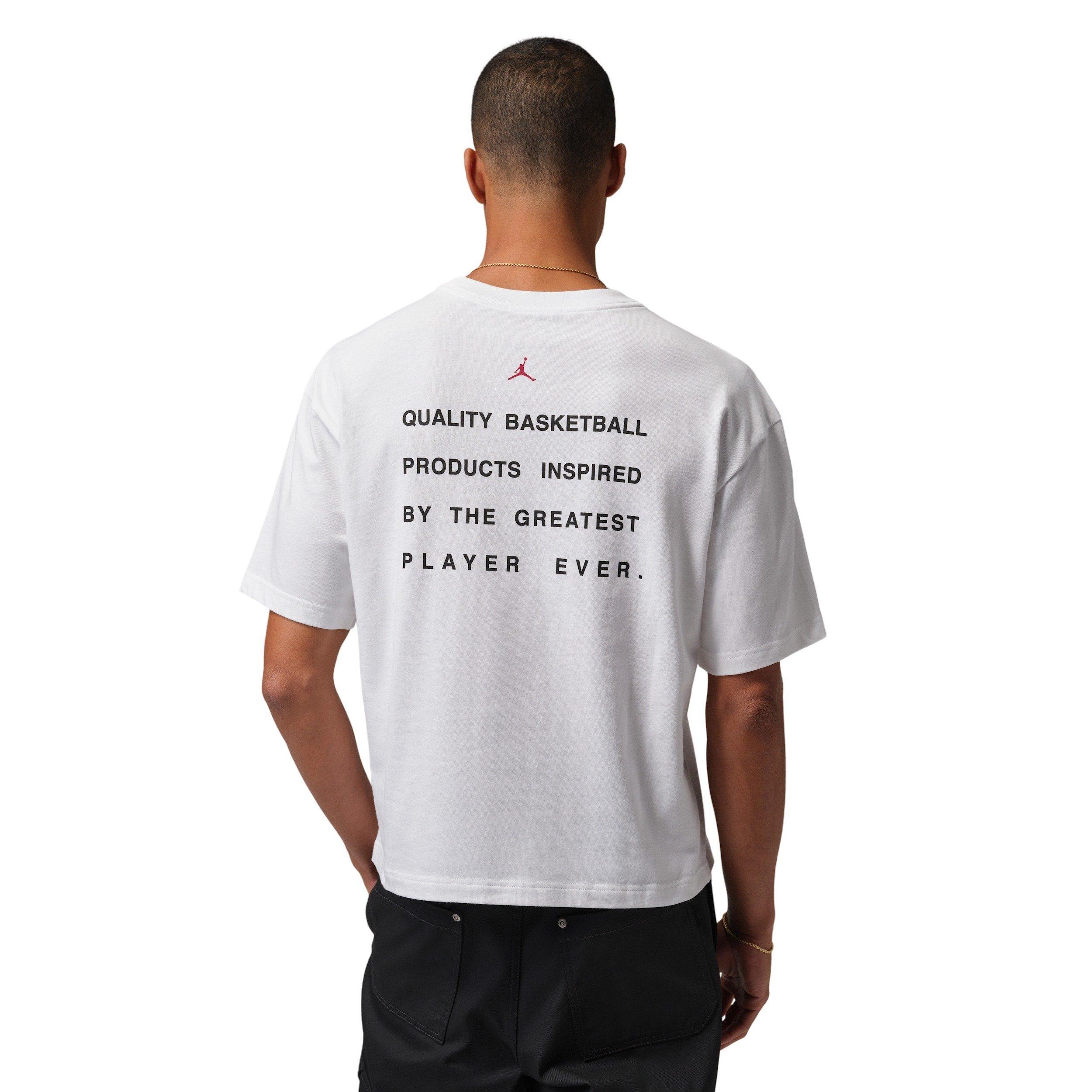 Jordan Men's Flight Script Boxy Short-Sleeve Crew T-Shirt - White - WHITE Thumbnail View 2