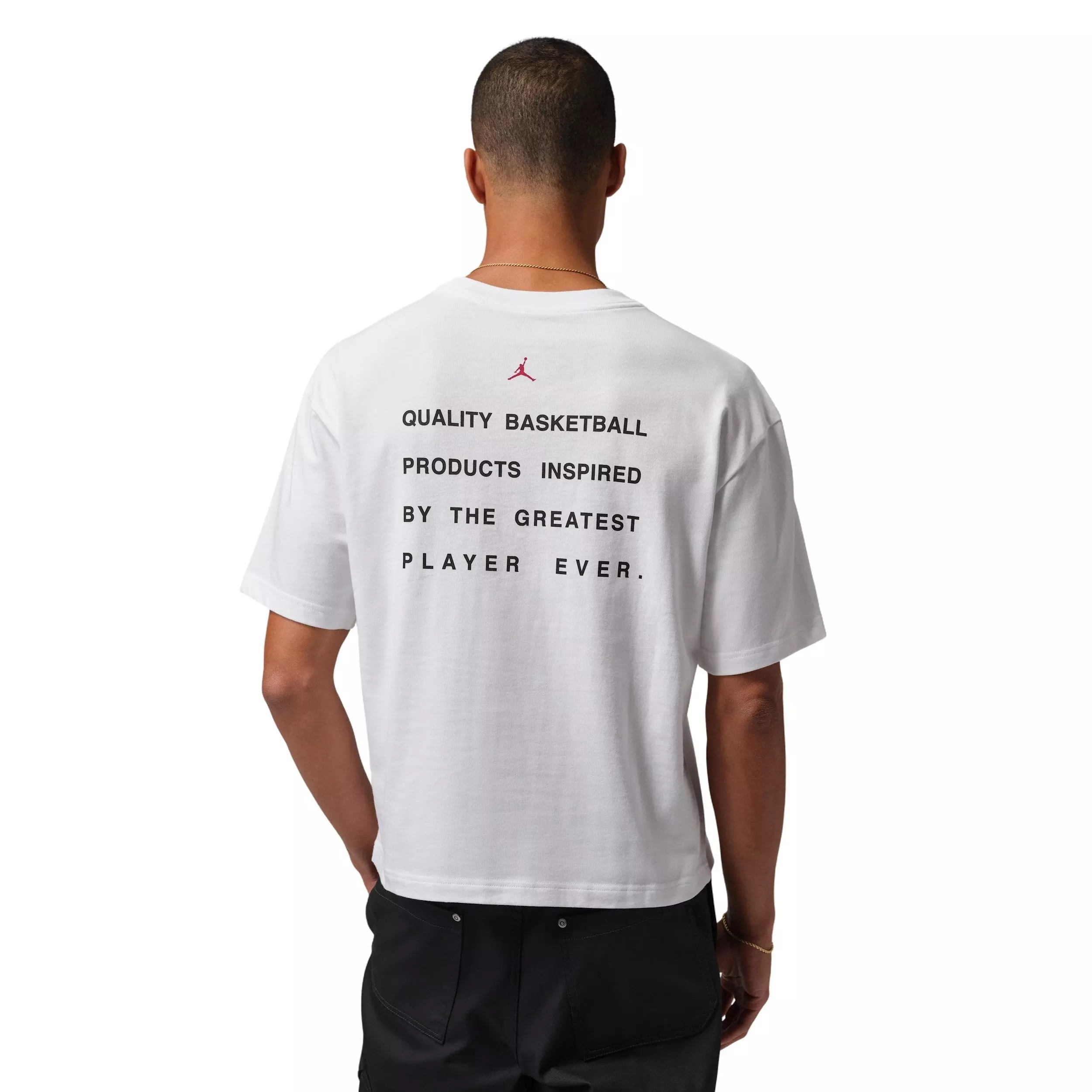 Jordan Men's Flight Script Boxy Short-Sleeve Crew T-Shirt - White - WHITE