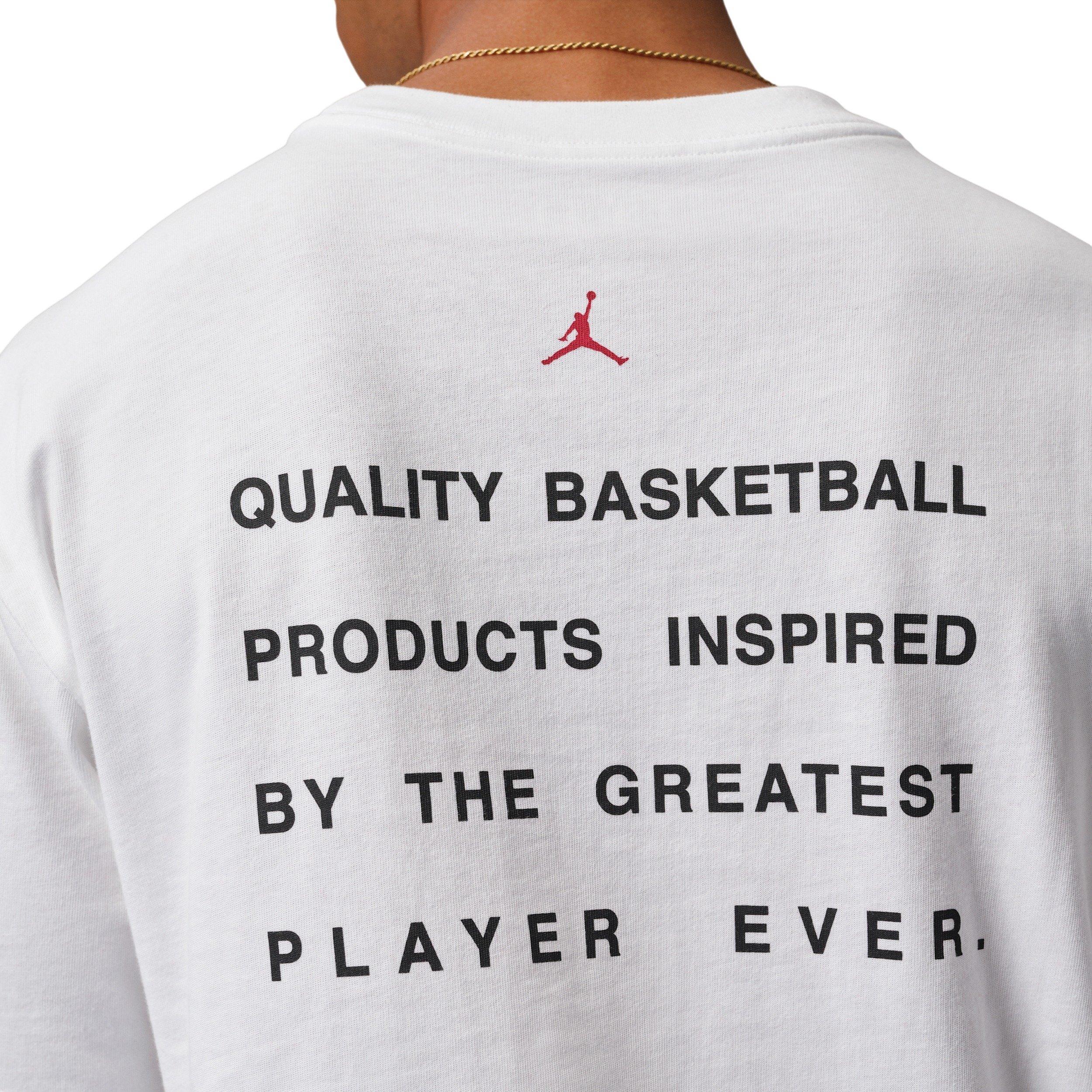 Jordan Men's Flight Script Boxy Short-Sleeve Crew T-Shirt -White - WHITE Thumbnail View 4