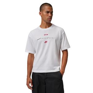 Jordan Men's Flight Script Boxy Short-Sleeve Crew T-Shirt -White