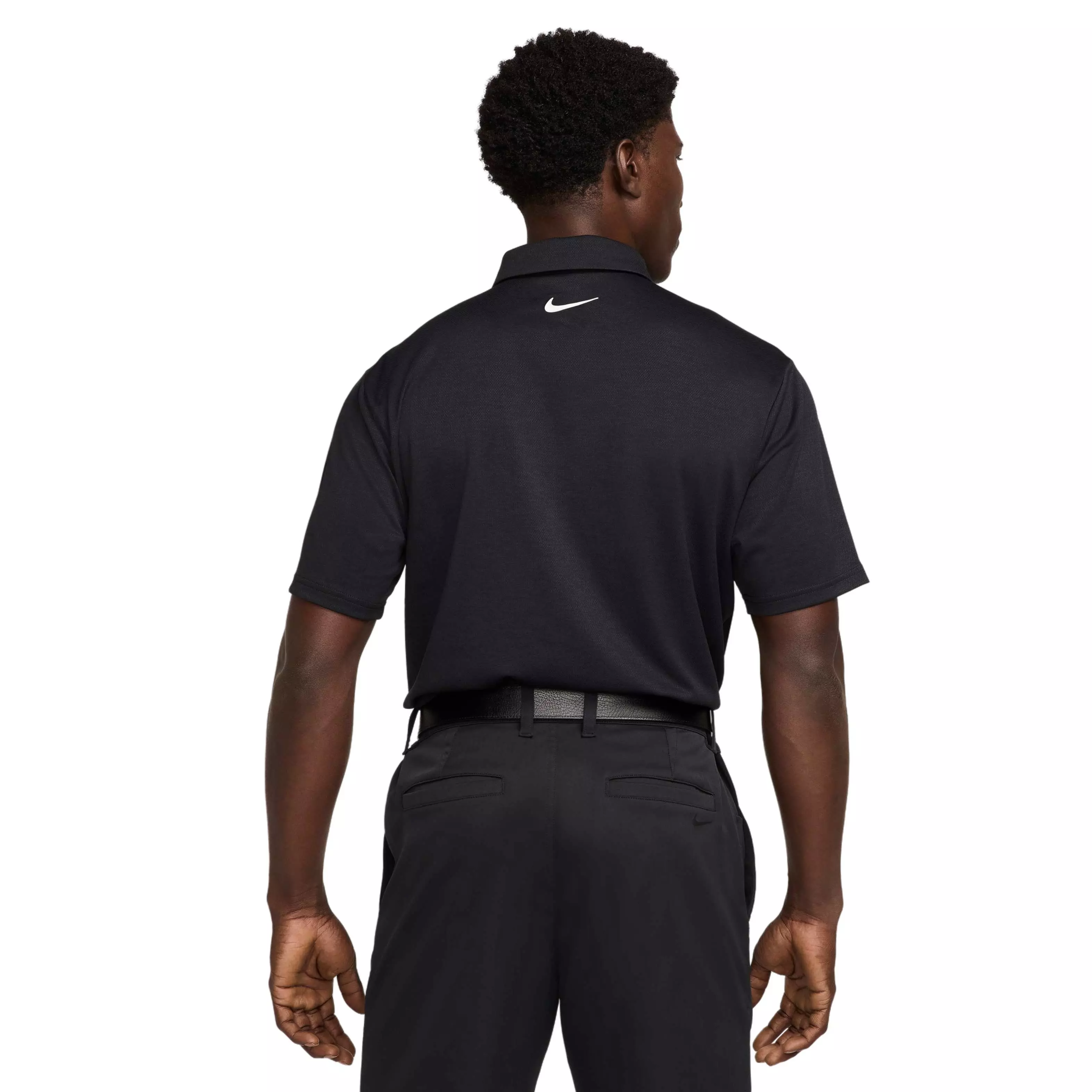 Nike Men's Tour Dri-FIT Jacquard Golf Polo - BLACK