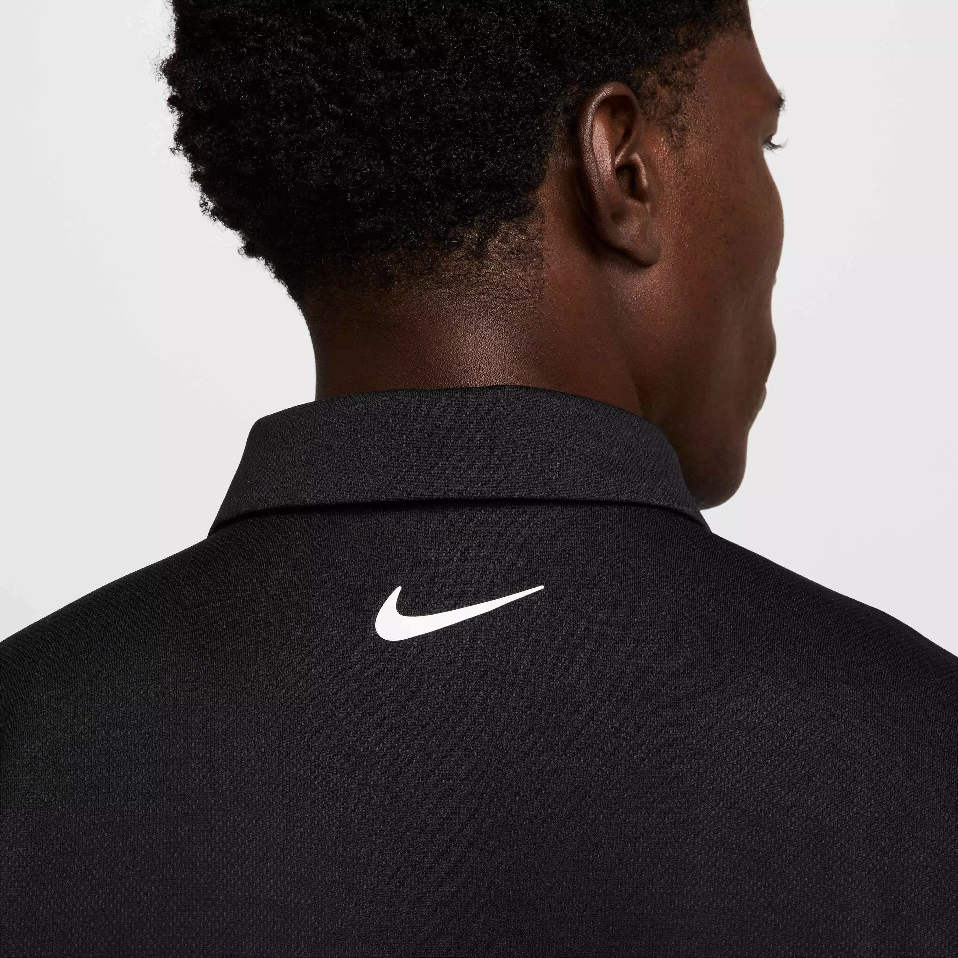 Nike Men's Tour Dri-FIT Jacquard Golf Polo - BLACK