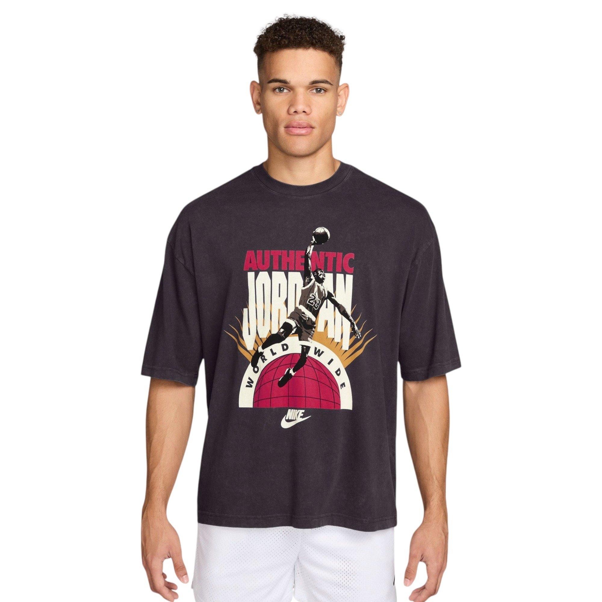 Jordan Men's Reissue WW Oversized Short-Sleeve Crew T-Shirt - BLACK Thumbnail View 1