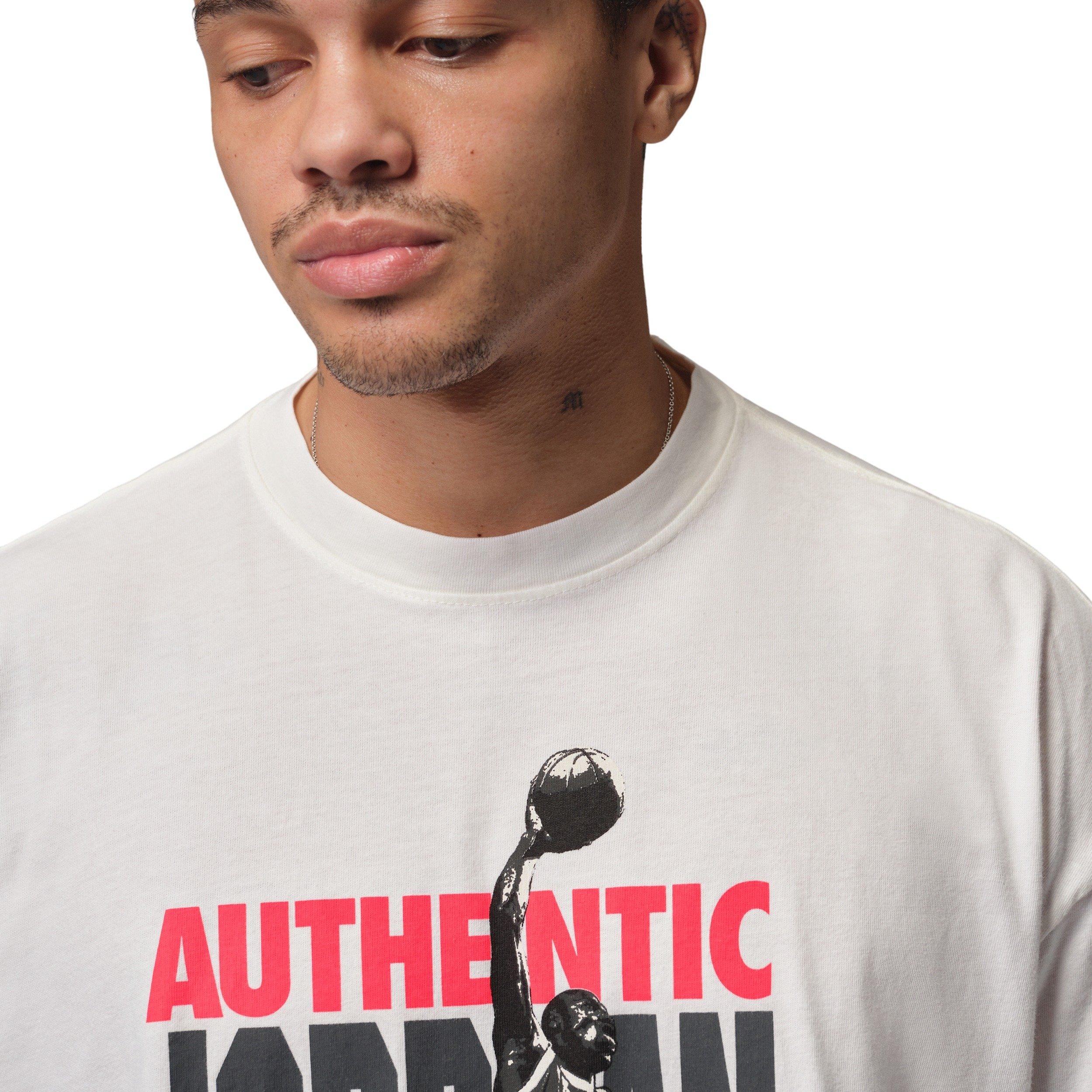 Jordan Men's Reissue WW Oversized Short-Sleeve Crew T-Shirt - WHITE Thumbnail View 3