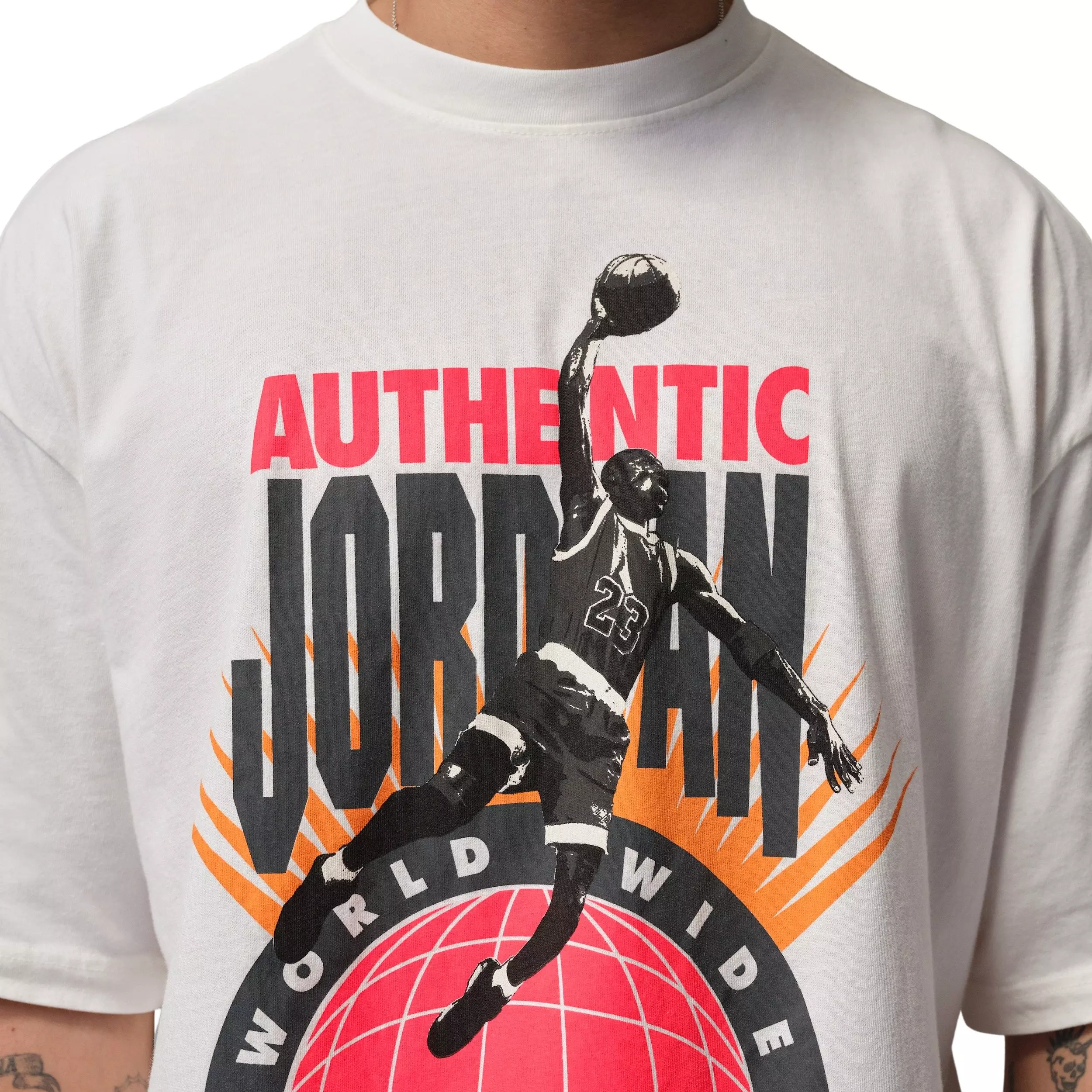 Jordan Men's Reissue WW Oversized Short-Sleeve Crew T-Shirt - WHITE