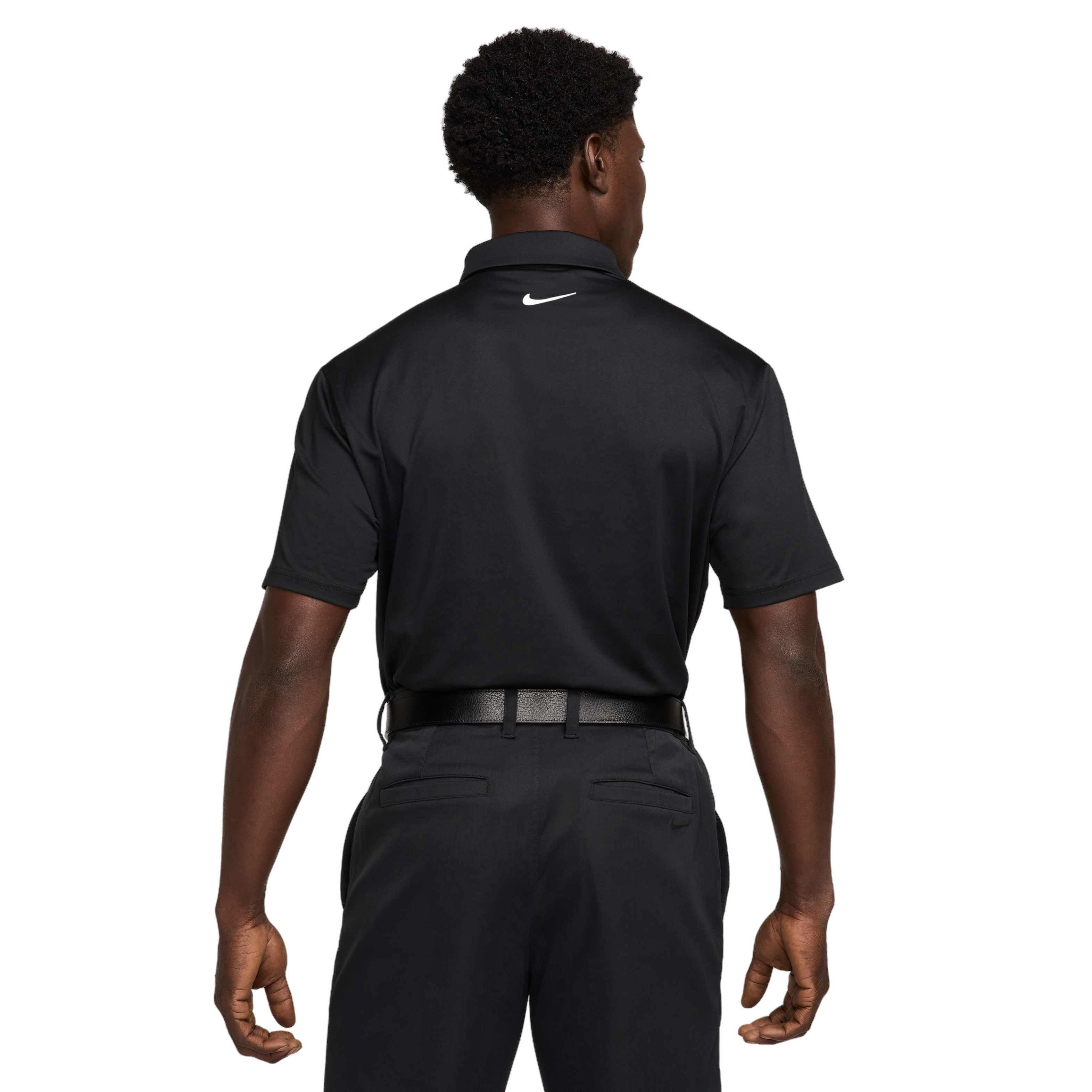 Nike Men's Tour Dri-FIT Solid OLC Golf Polo -Black - BLACK Thumbnail View 2
