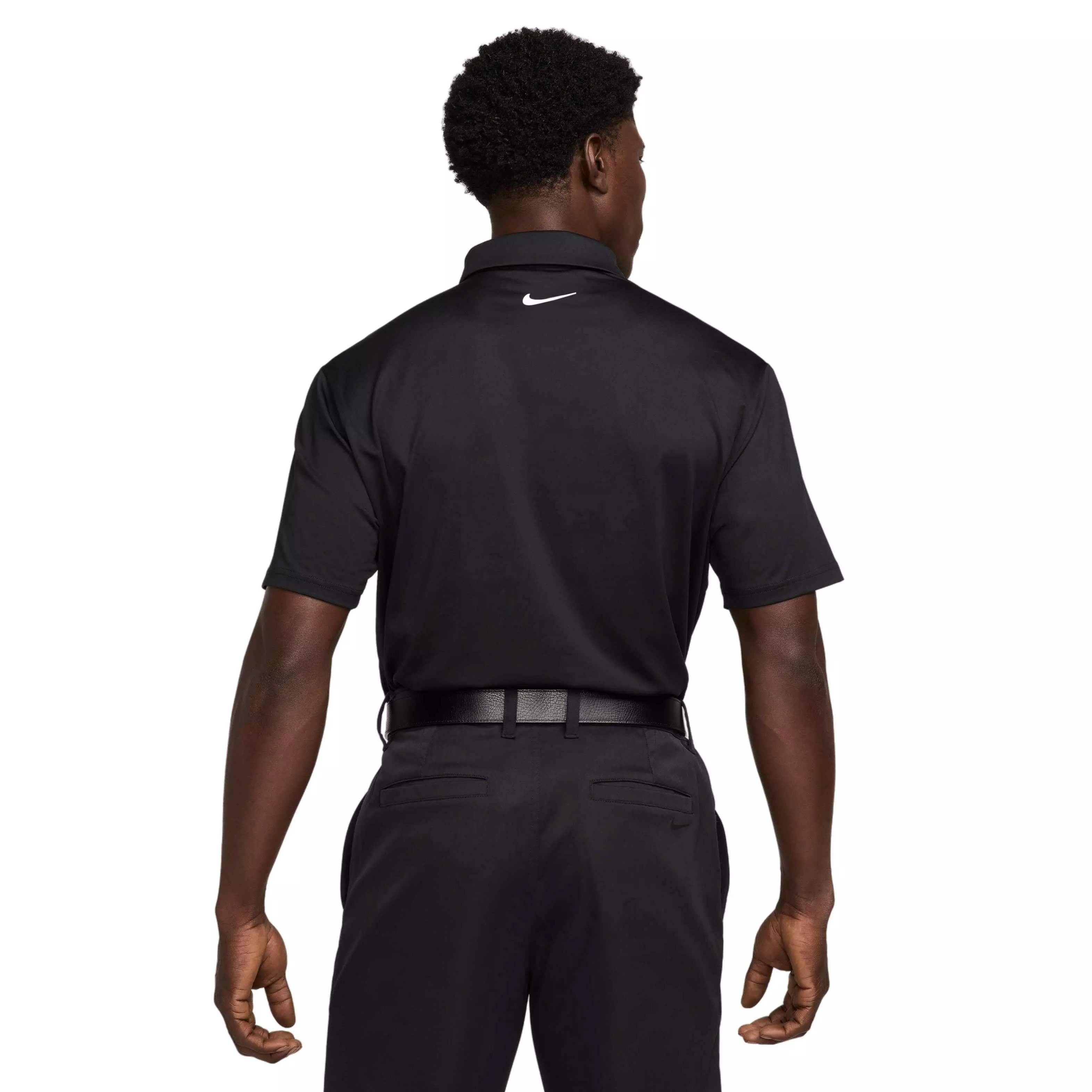 Nike Men's Tour Dri-FIT Solid OLC Golf Polo -Black - BLACK