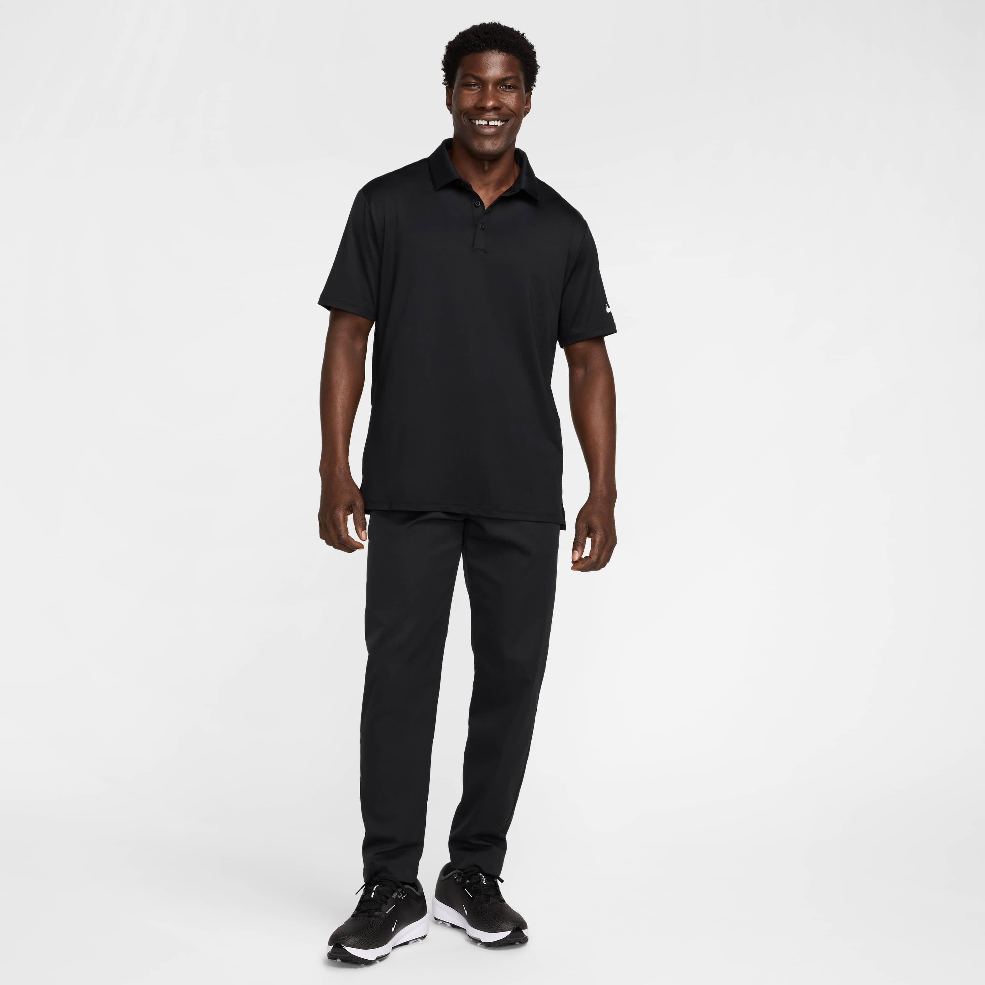Nike Men's Tour Dri-FIT Solid OLC Golf Polo -Black - BLACK Thumbnail View 7