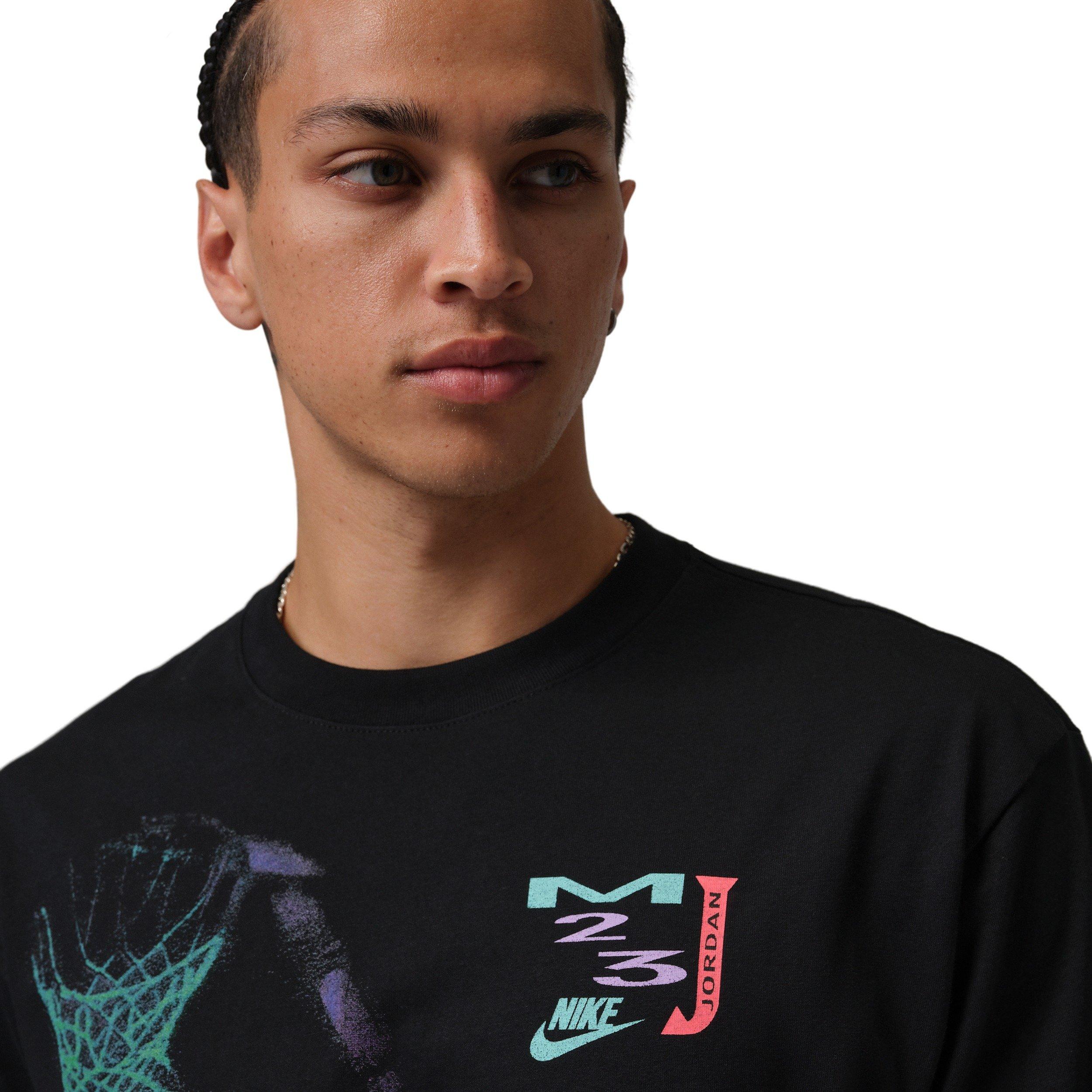 Jordan Men's Brooklyn MJ Dunk T-Shirt - Black - BLACK Thumbnail View 3