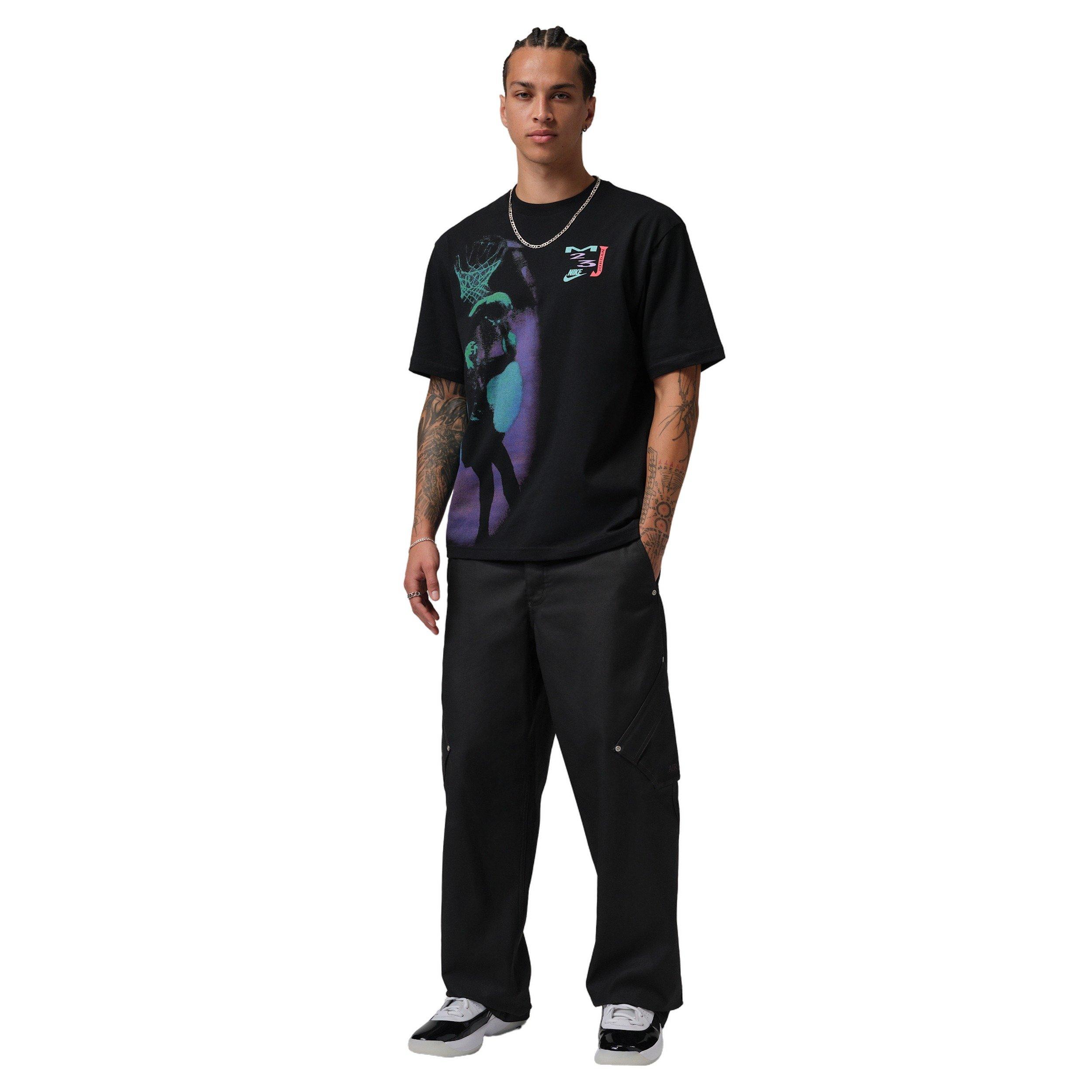 Jordan Men's Brooklyn MJ Dunk T-Shirt - Black - BLACK Thumbnail View 4