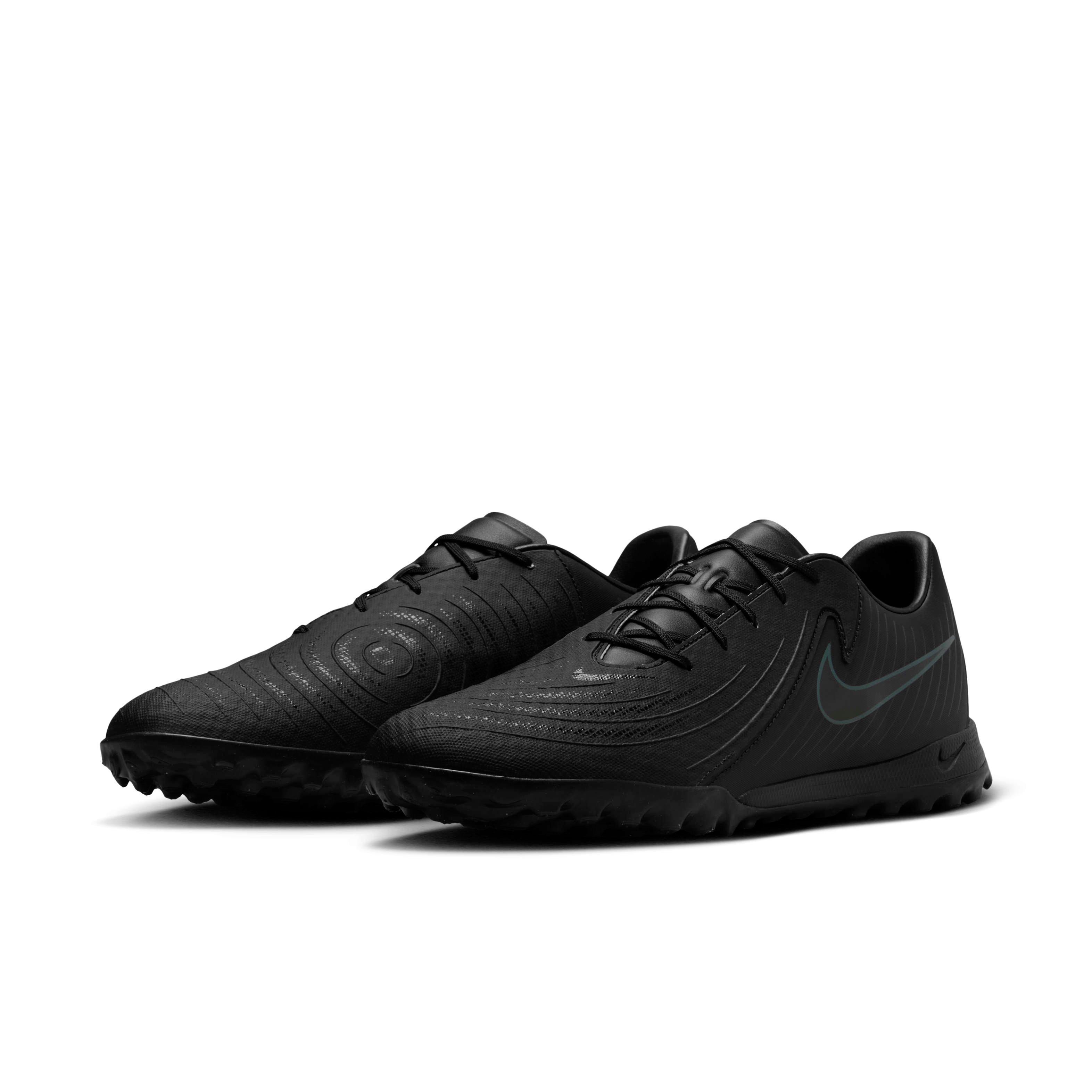 Nike Phantom GX 2 Academy Turf "Black/Deep Jungle/Black" Men's Soccer Shoe - BLACK/JUNGLE/BLACK Thumbnail View 3