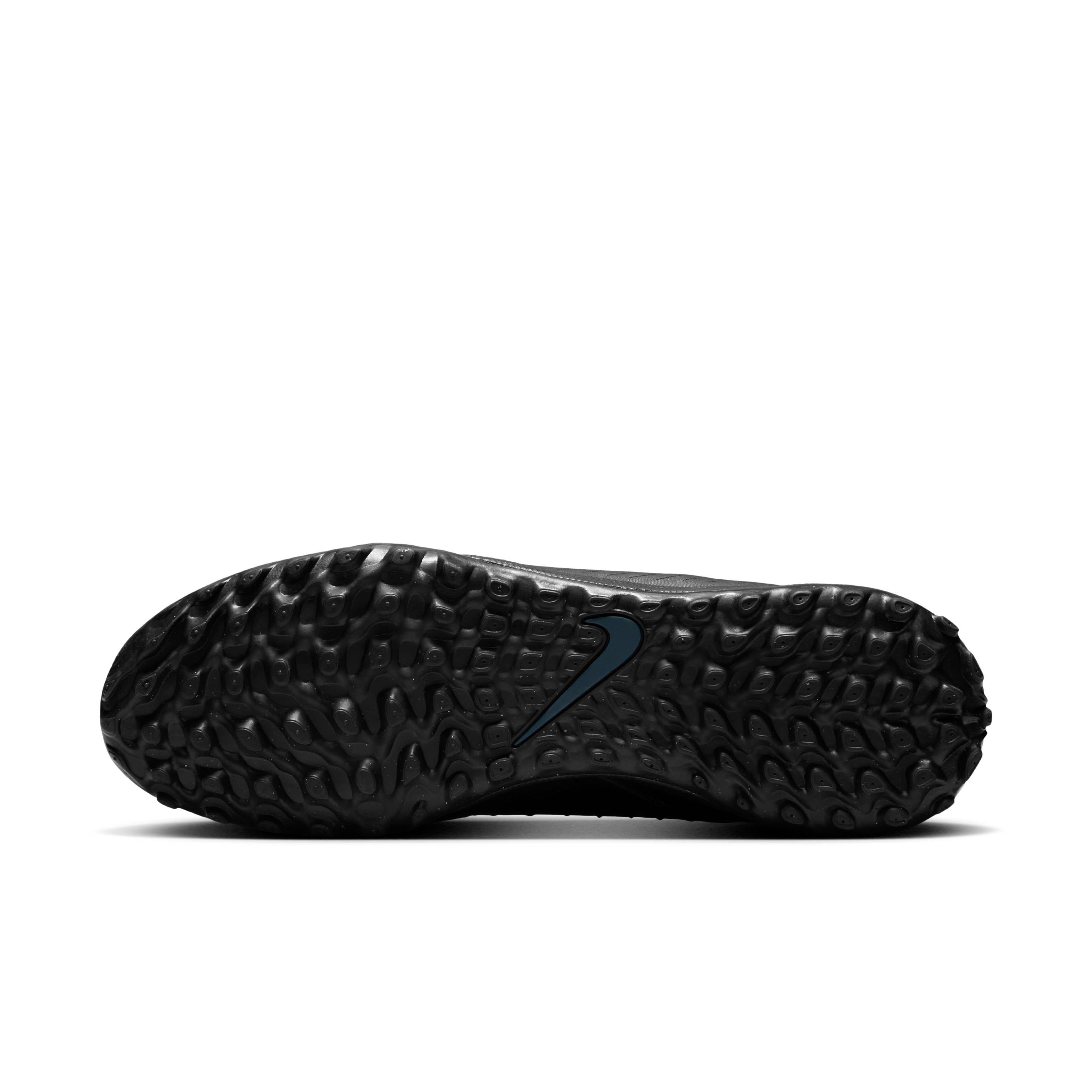 Nike Phantom GX 2 Academy Turf "Black/Deep Jungle/Black" Men's Soccer Shoe - BLACK/JUNGLE/BLACK Thumbnail View 6