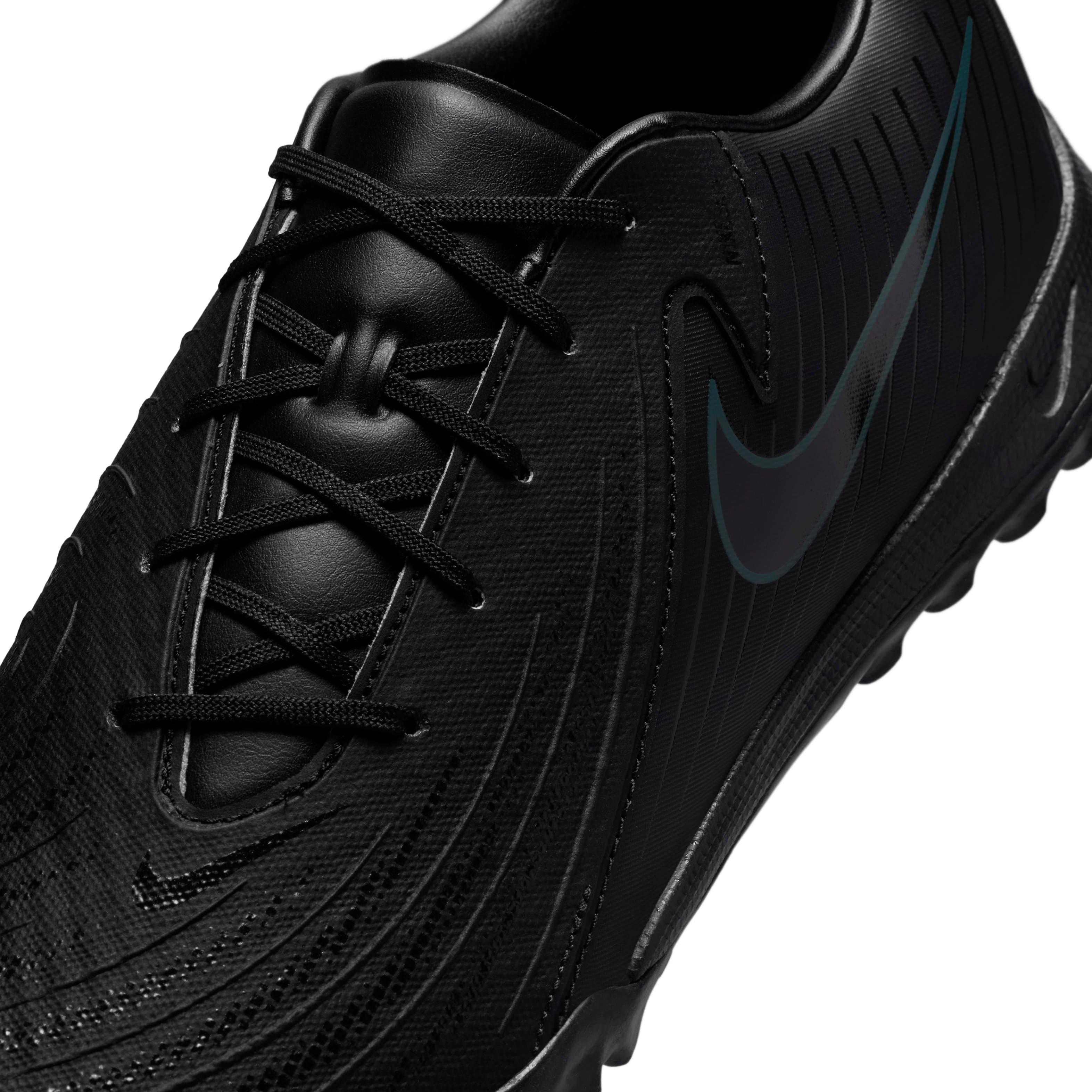 Nike Phantom GX 2 Academy Turf "Black/Deep Jungle/Black" Men's Soccer Shoe - BLACK/JUNGLE/BLACK Thumbnail View 7