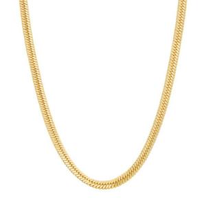 King Ice 10mm Thick Herringbone Chain - 14K Gold - GOLD