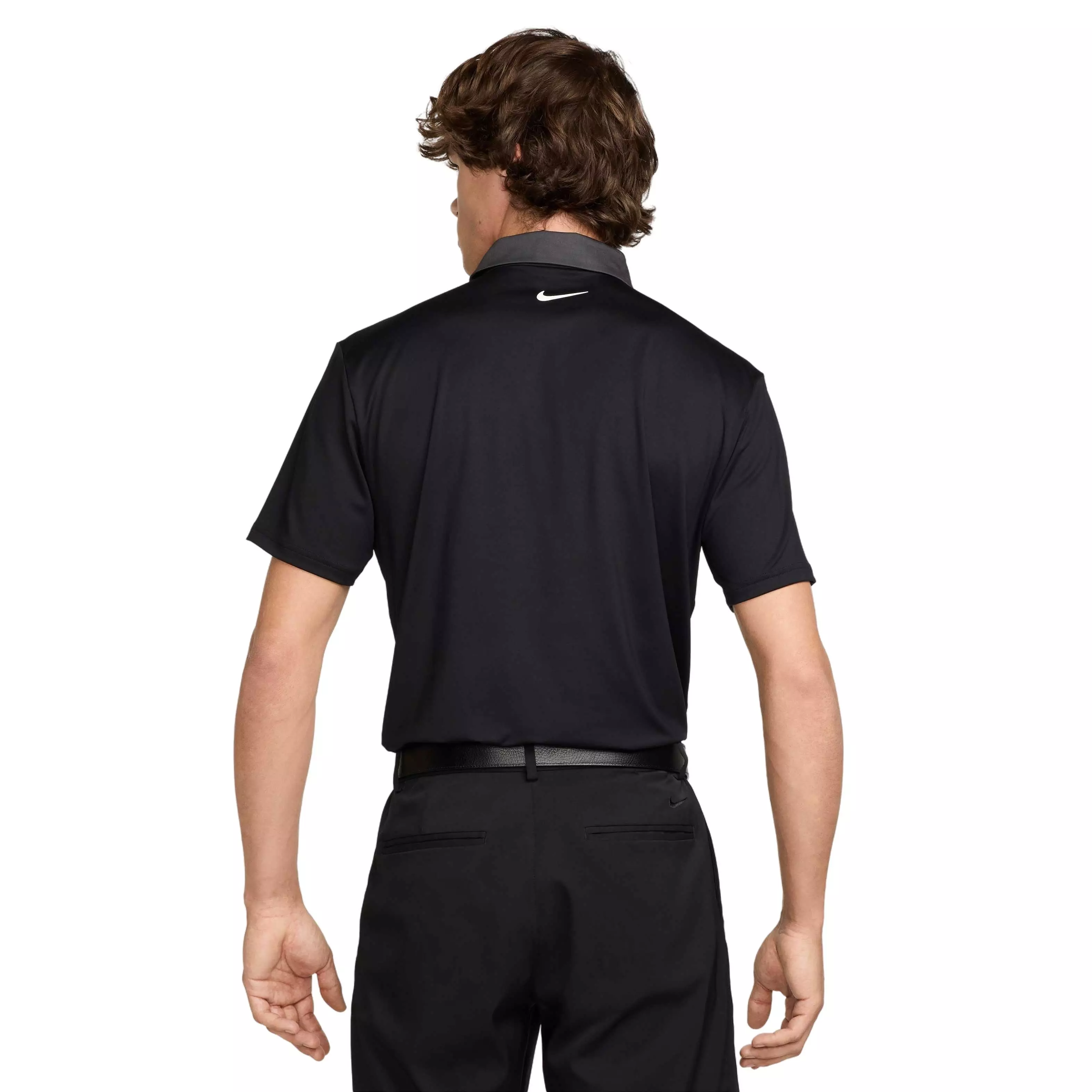 Nike Men's Tour Dri-FIT Contrast Golf Polo - BLACK