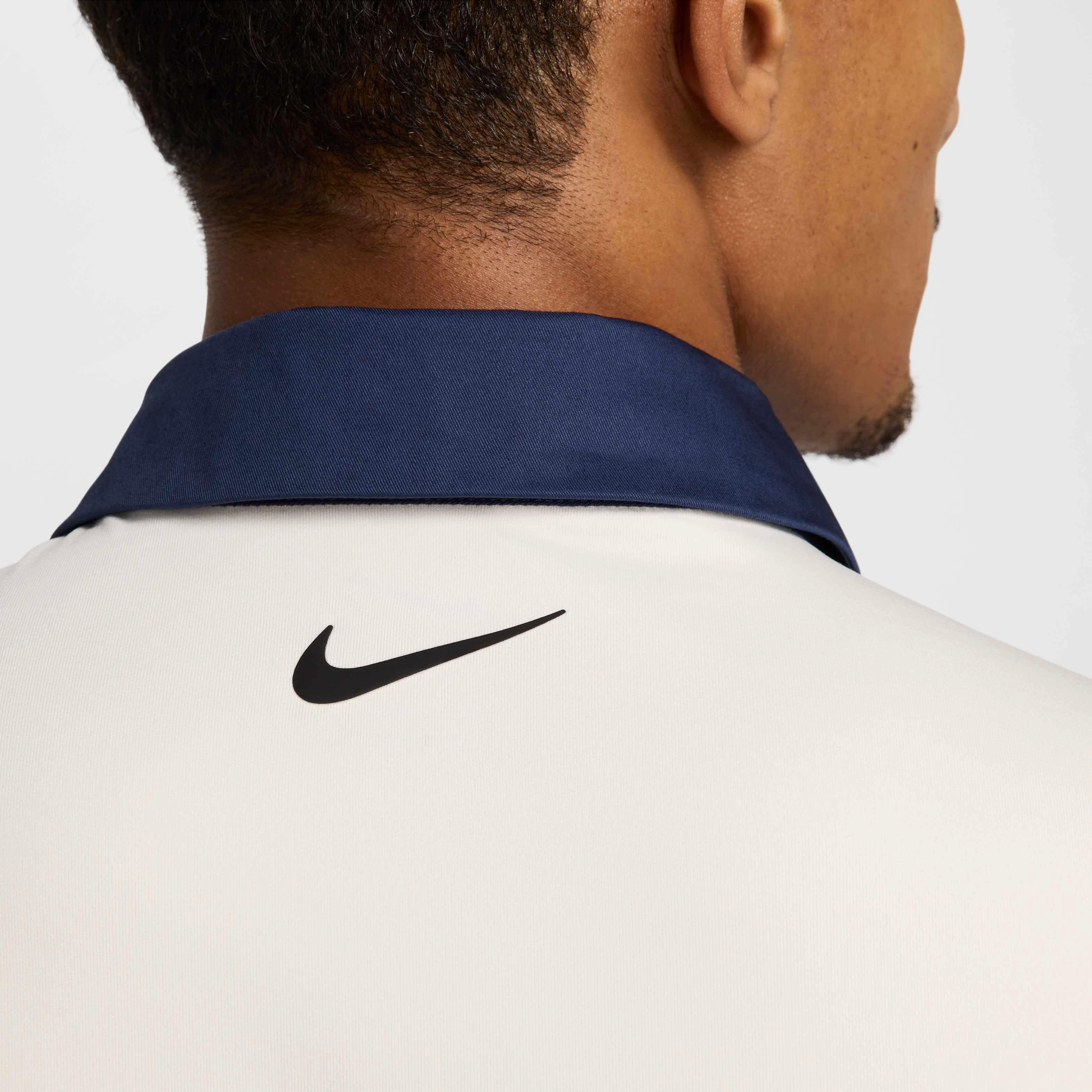 Nike Men's Tour Dri-FIT Contrast Golf Polo - IVORY Thumbnail View 5