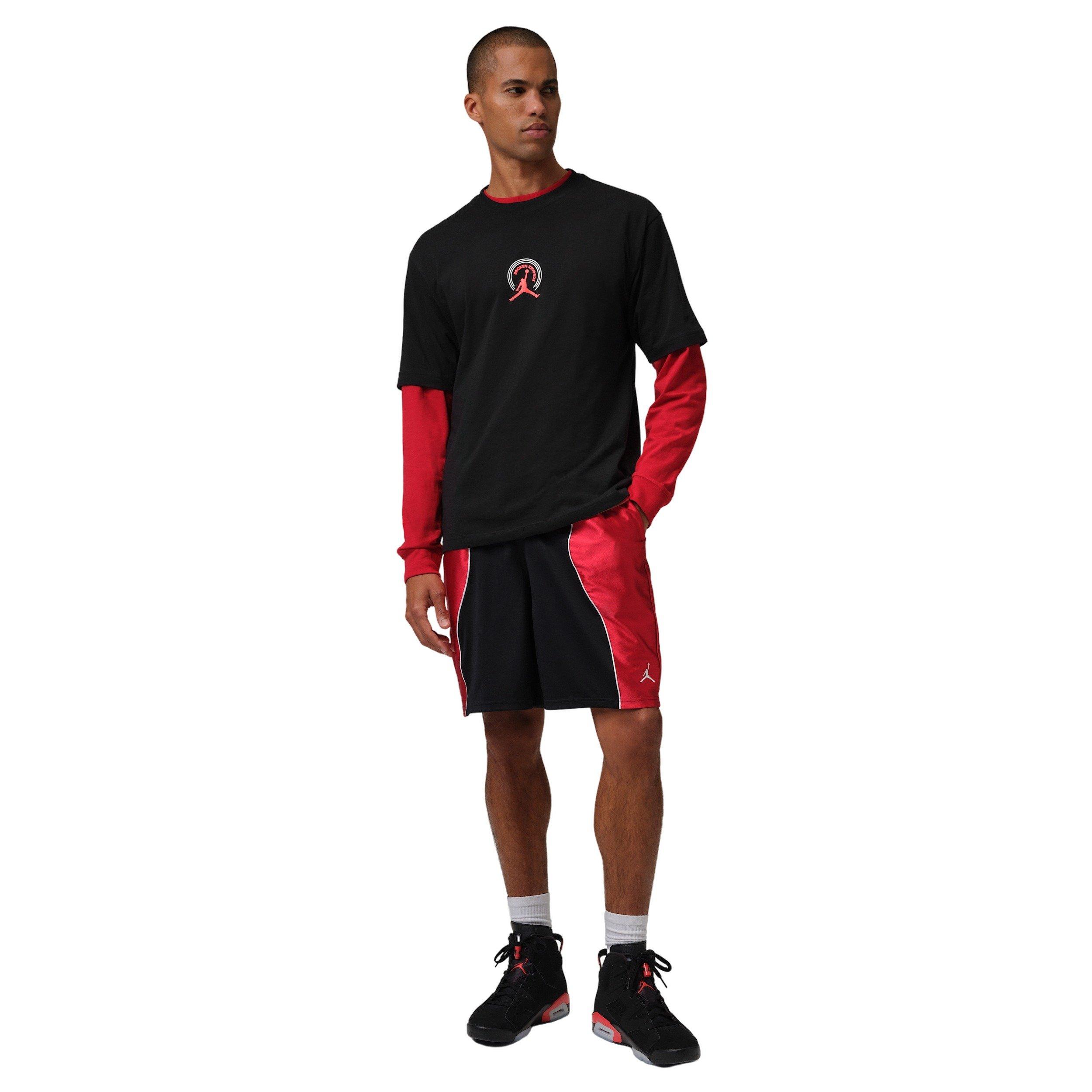 Jordan Men's Broken Records Graphic Short-Sleeve Crew T-Shirt - BLACK Thumbnail View 5