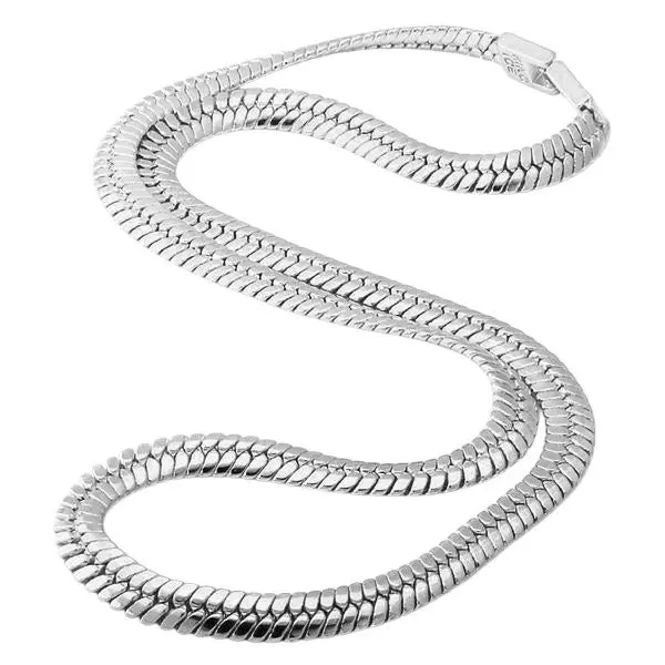 King Ice 10mm Thick Herringbone Chain - White Gold - WHITE GOLD