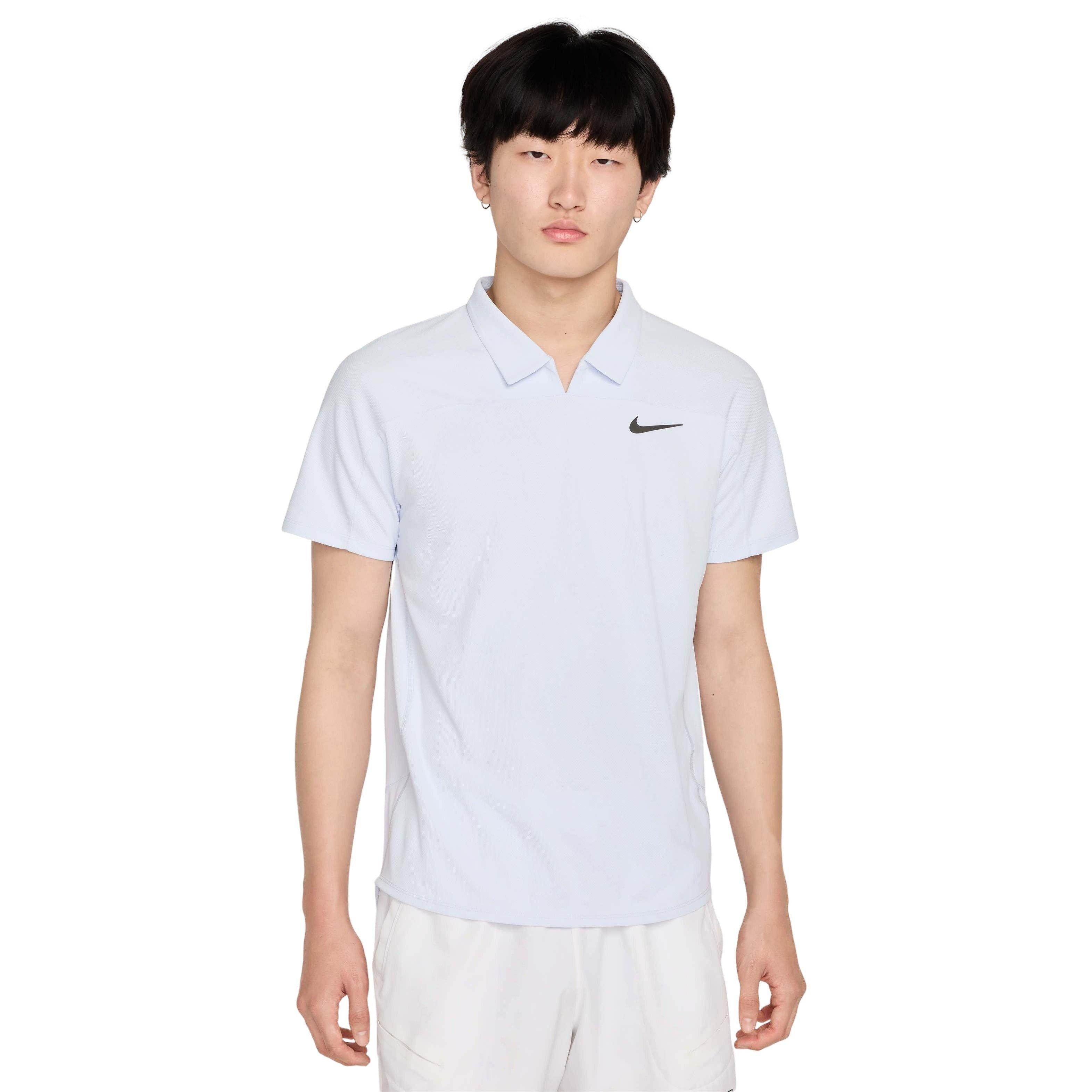 NikeCourt Men's Slam Dri-FIT ADV Tennis Polo - GREY Thumbnail View 1