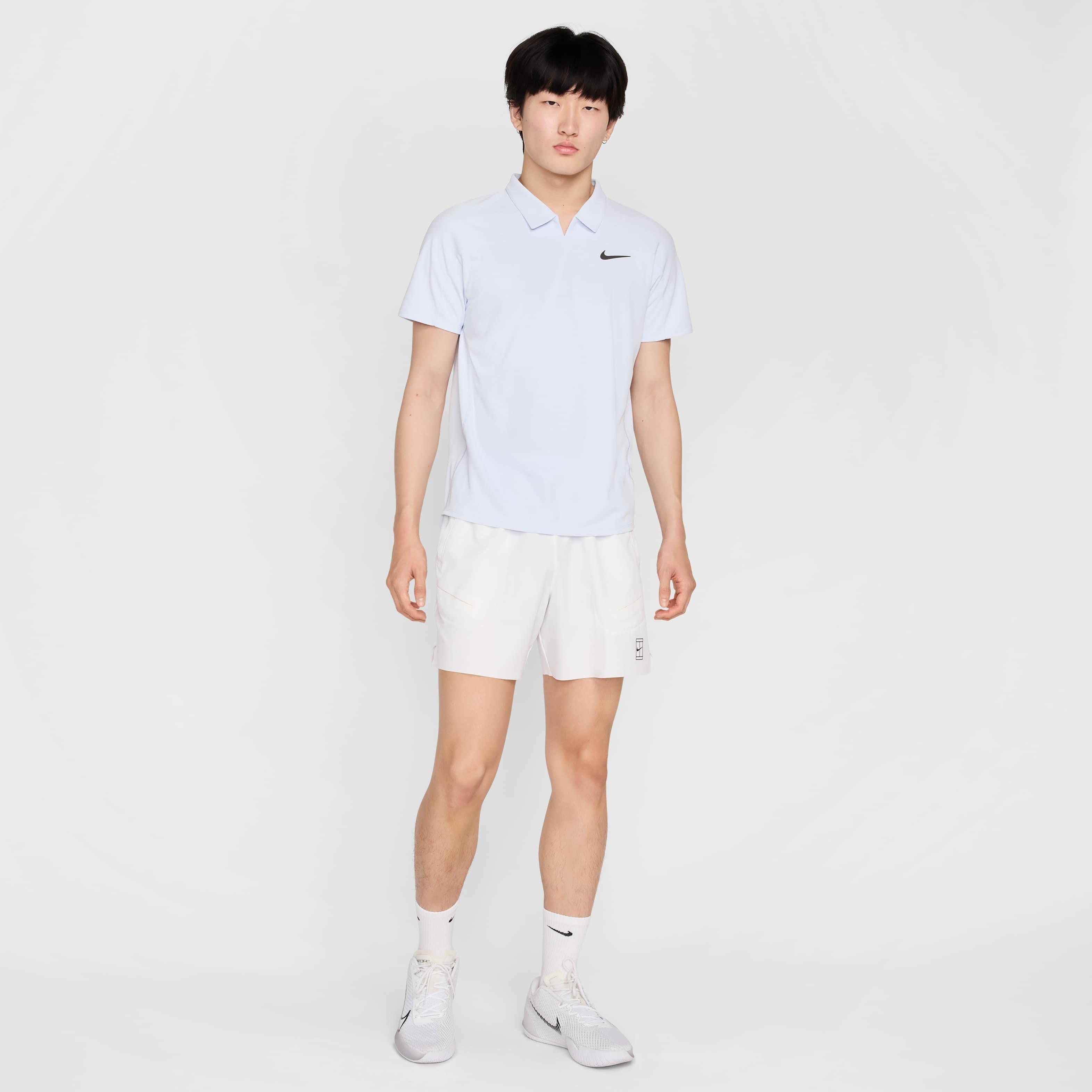 NikeCourt Men's Slam Dri-FIT ADV Tennis Polo - GREY Thumbnail View 5