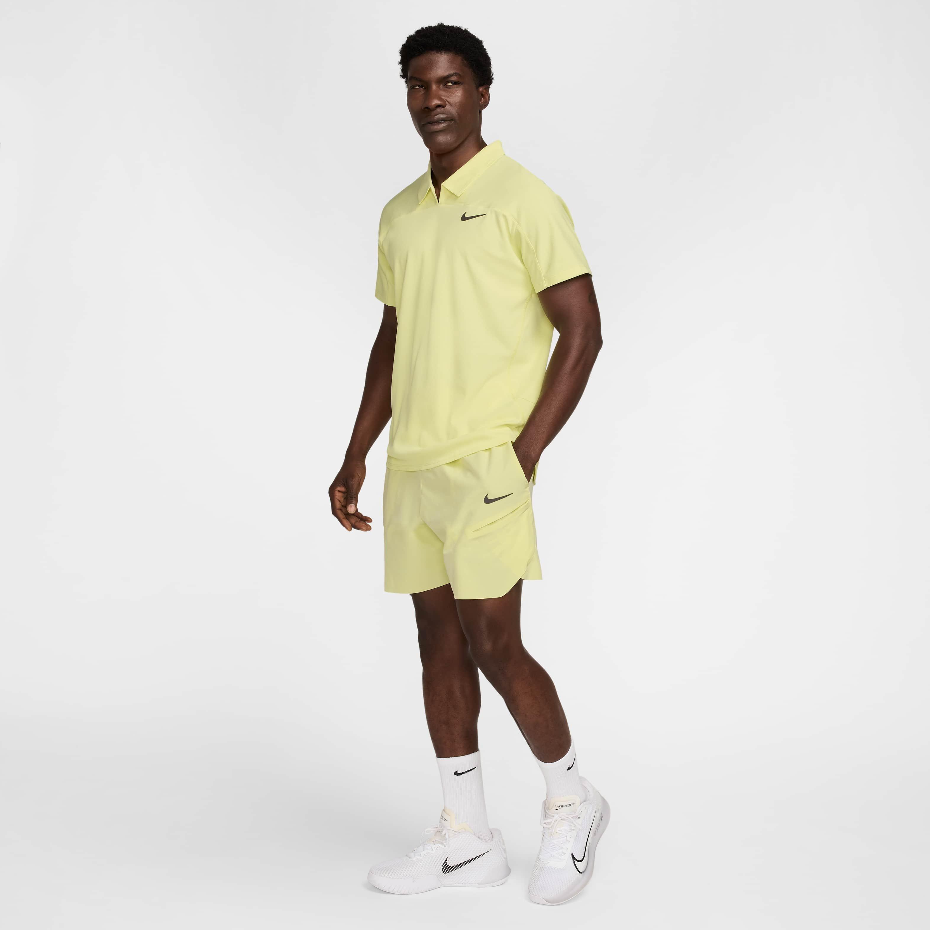 NikeCourt Men's Slam Dri-FIT ADV Tennis Polo - GREEN Thumbnail View 6