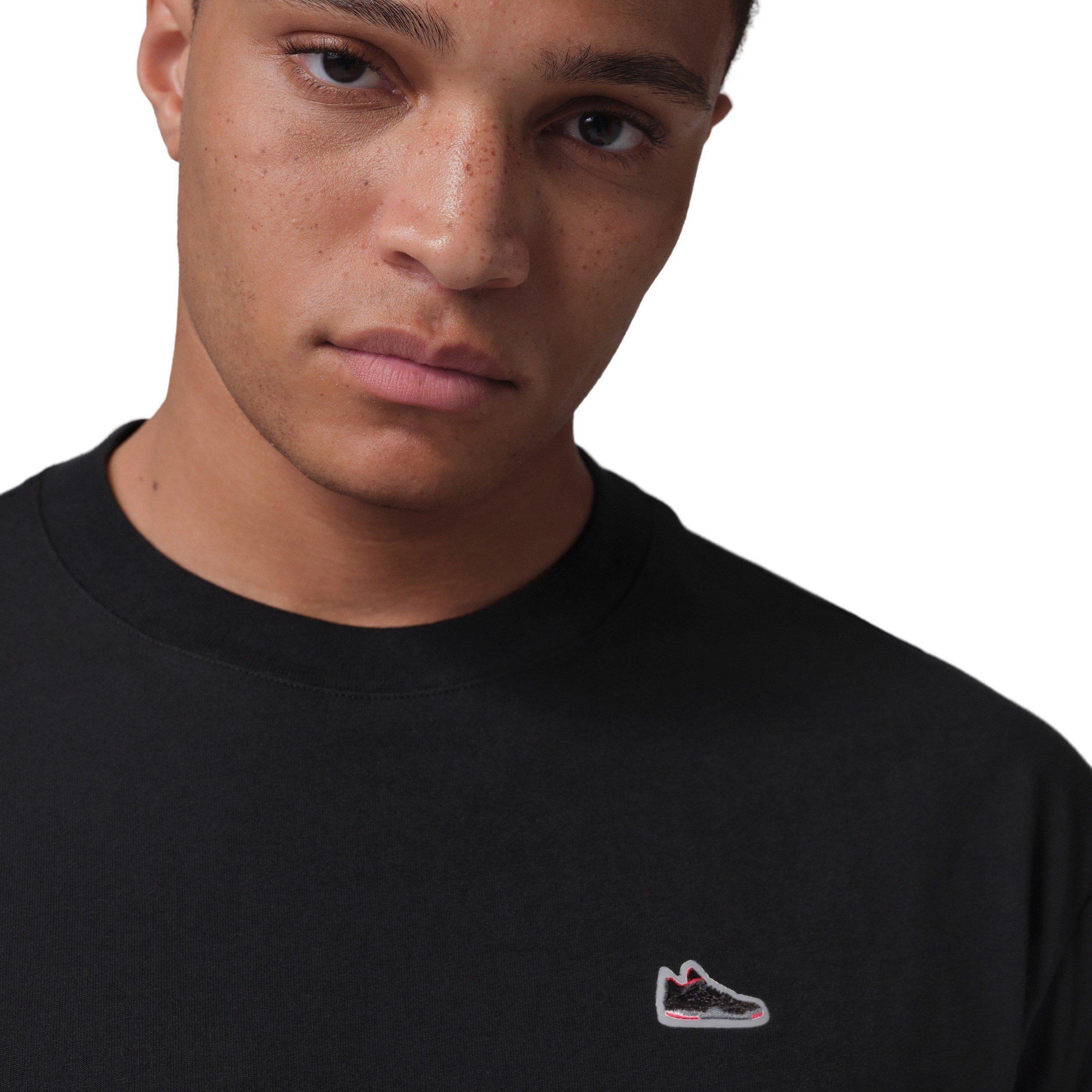 Jordan Men's Sneaker Patch T-Shirt - BLACK Thumbnail View 3