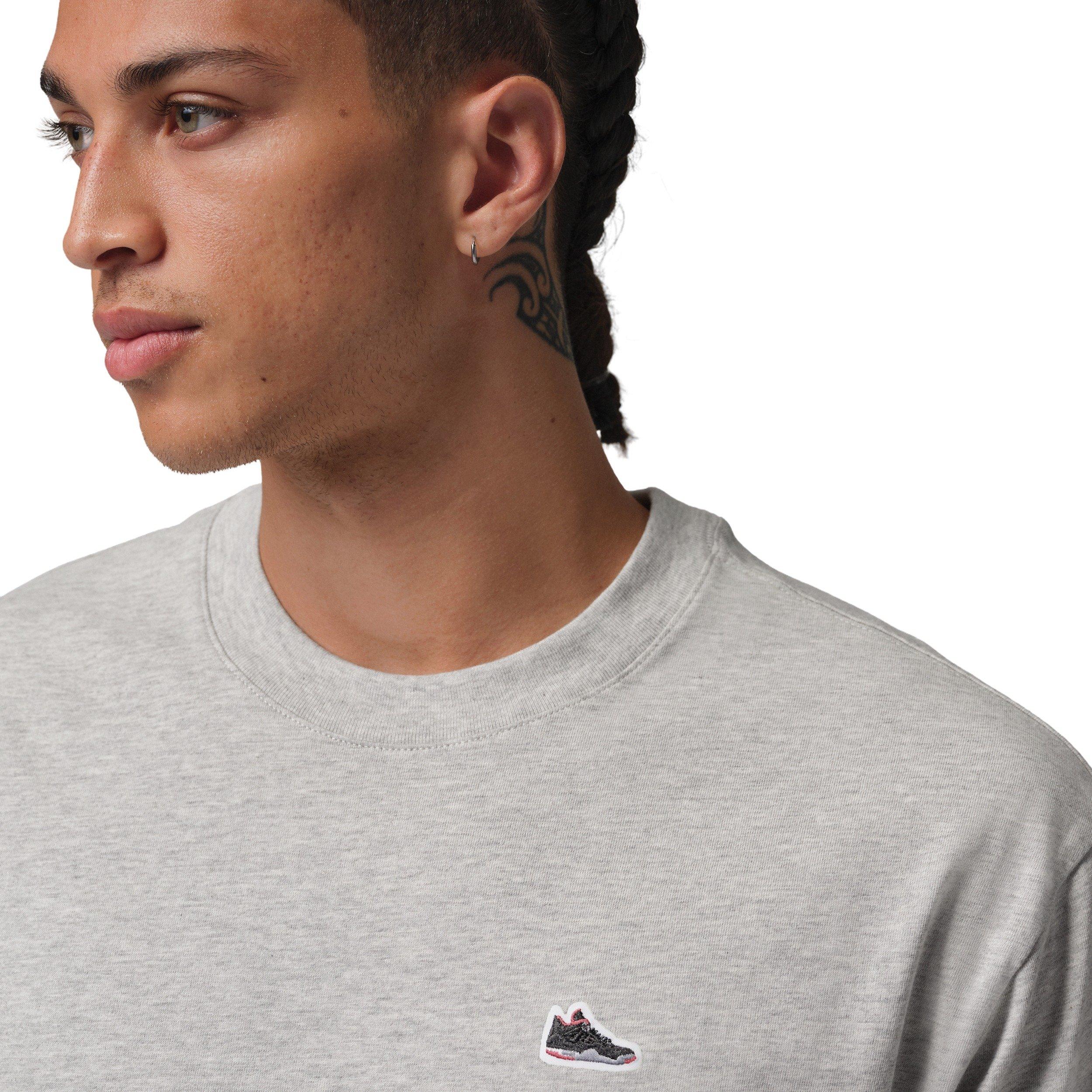 Jordan Men's Sneaker Patch T-Shirt - GREY Thumbnail View 3