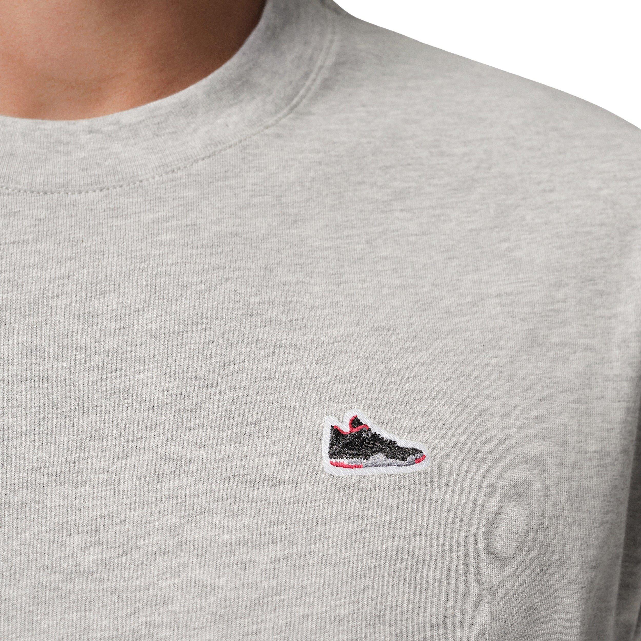 Jordan Men's Sneaker Patch T-Shirt - GREY Thumbnail View 4