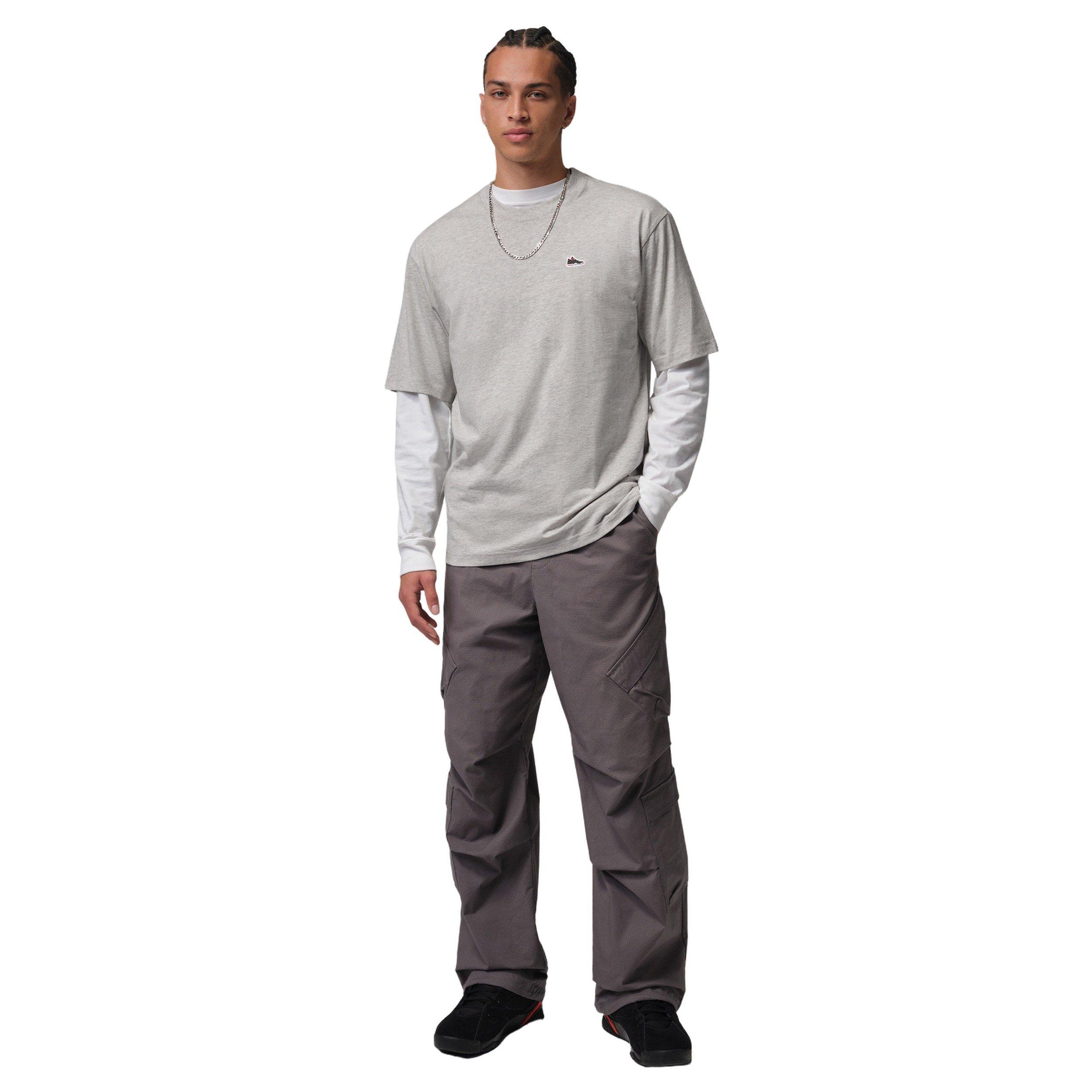 Jordan Men's Sneaker Patch T-Shirt - GREY Thumbnail View 5
