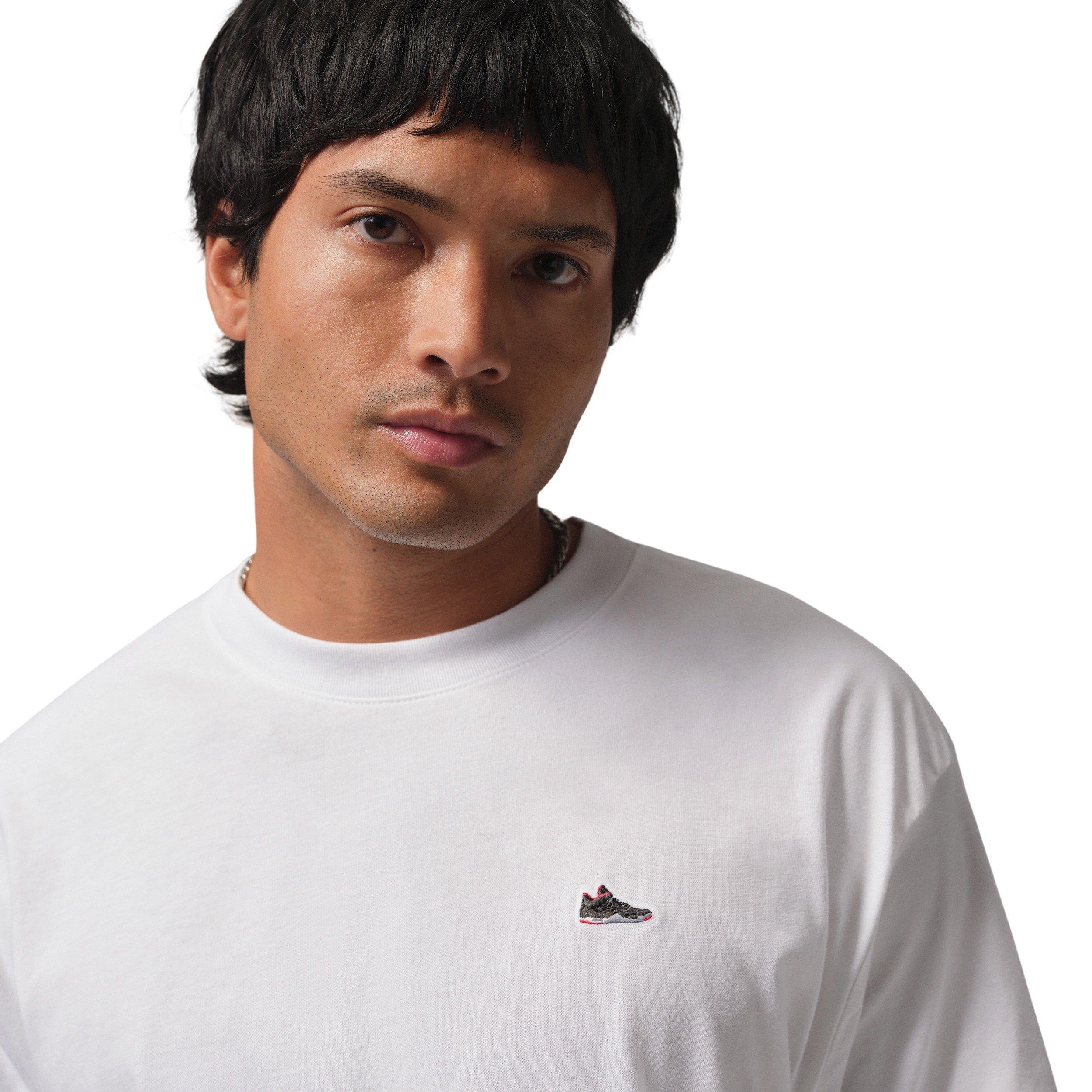 Jordan Men's Sneaker Patch T-Shirt - WHITE Thumbnail View 3