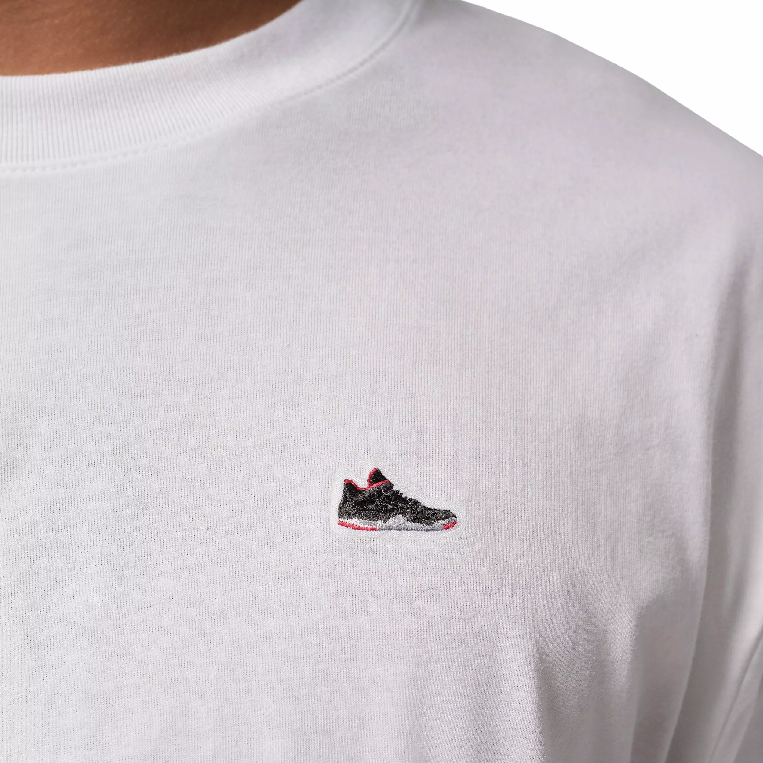 Jordan Men's Sneaker Patch T-Shirt - WHITE
