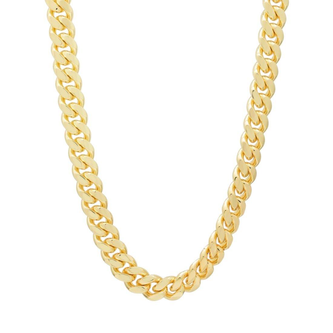 King Ice 12mm Miami Cuban Link Chain - Gold - GOLD
