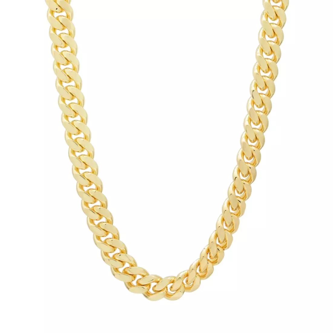 King Ice 12mm Miami Cuban Link Chain - Gold - GOLD