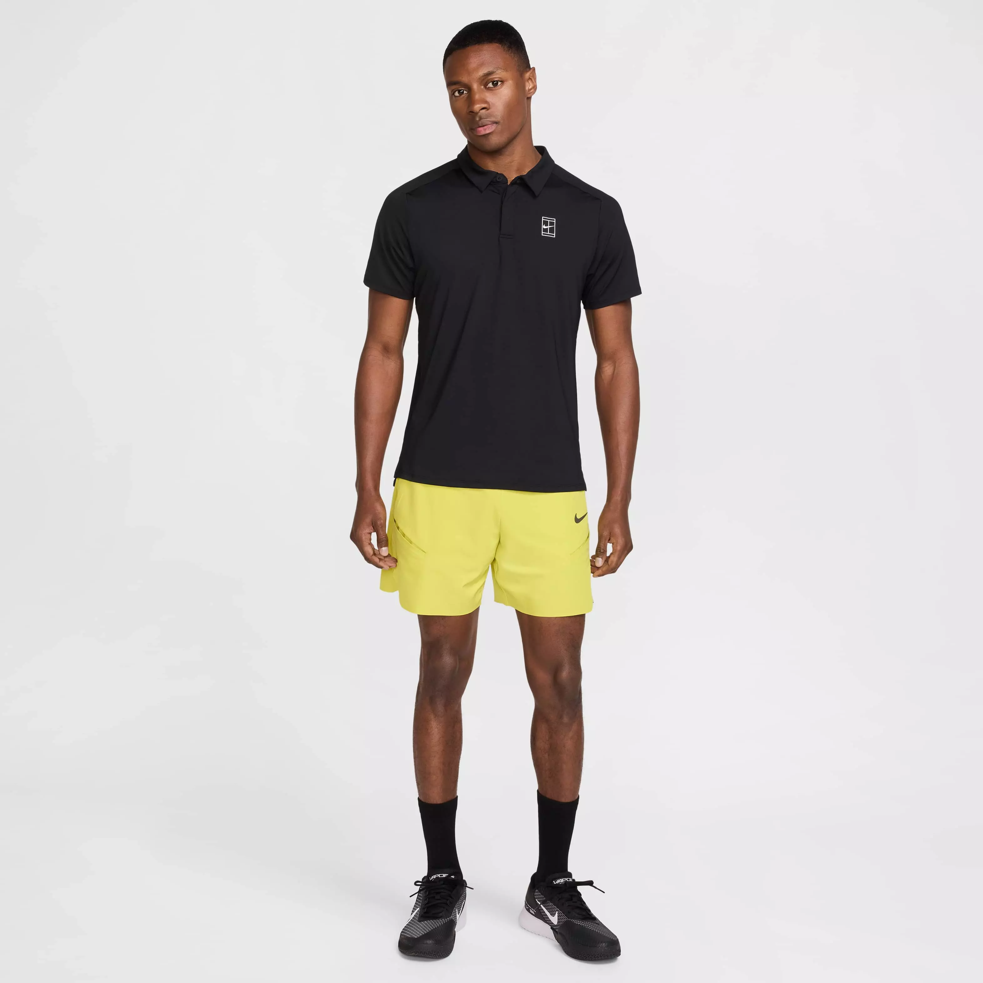 NikeCourt Men's Advantage Dri-FIT Tennis Polo - BLACK
