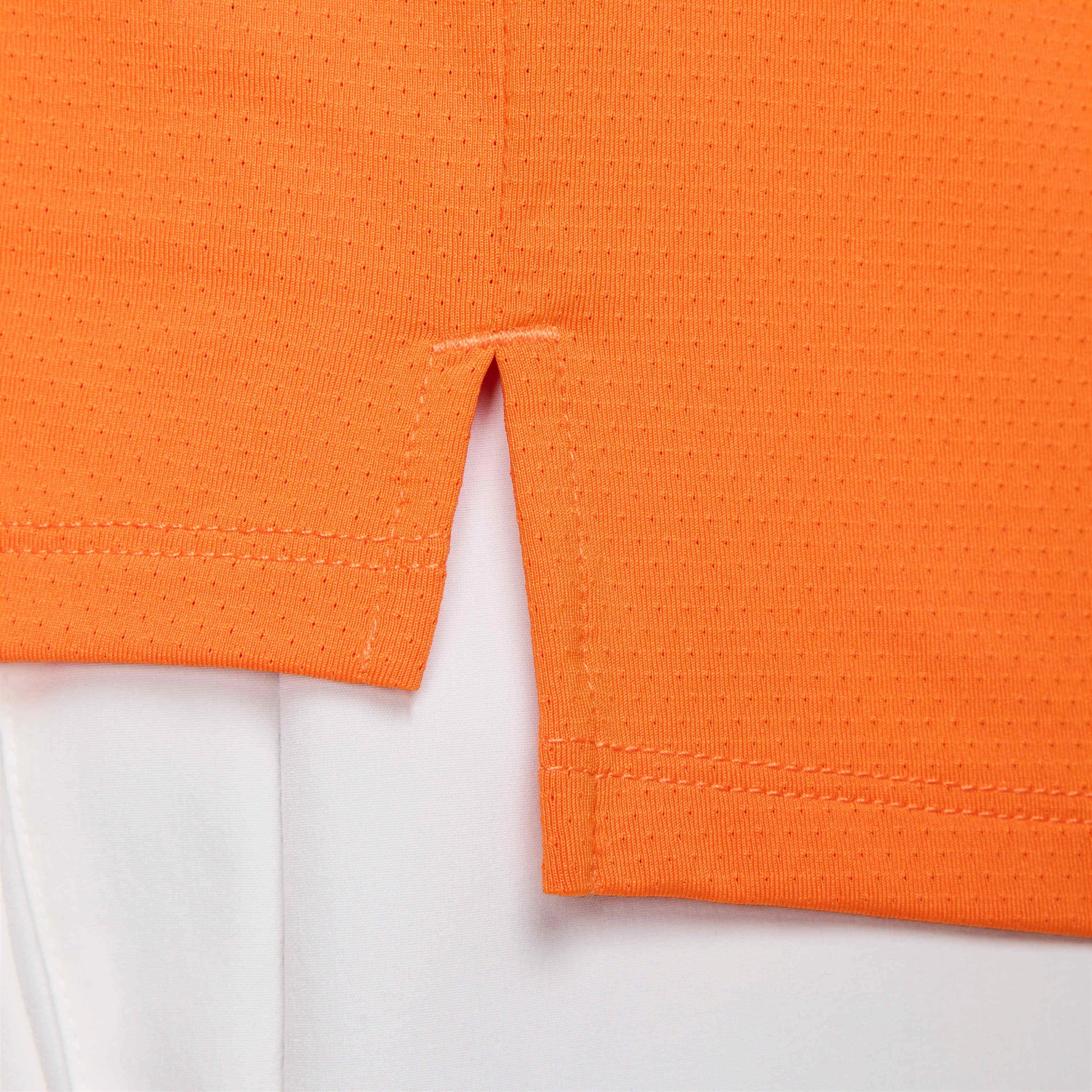 NikeCourt Men's Advantage Dri-FIT Tennis Polo - ORANGE Thumbnail View 4